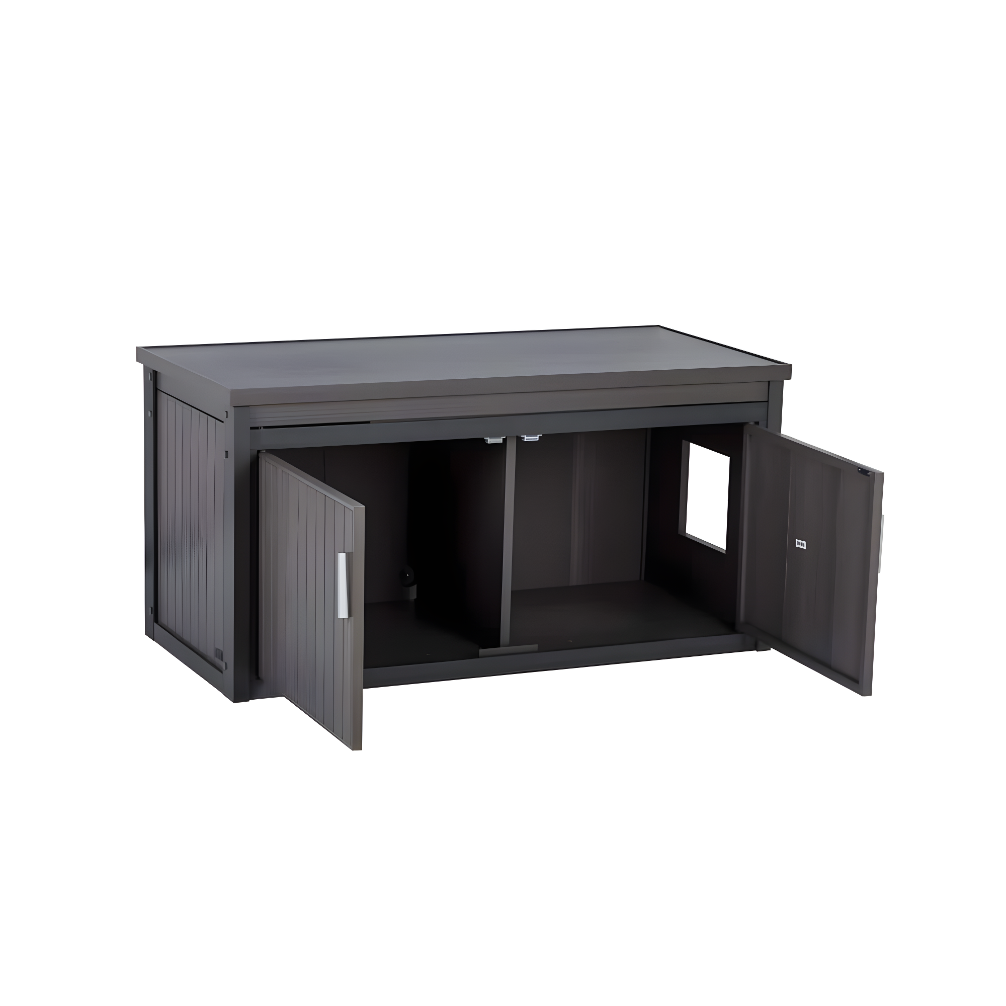 New Age Pet® ECOFLEX® Litter Loo® Bench - Durable Composite Cat Litter Box Enclosure, Moisture and Odor Resistant, Easy Assembly, Available in Espresso, Russet Brown, Antique White, Gray