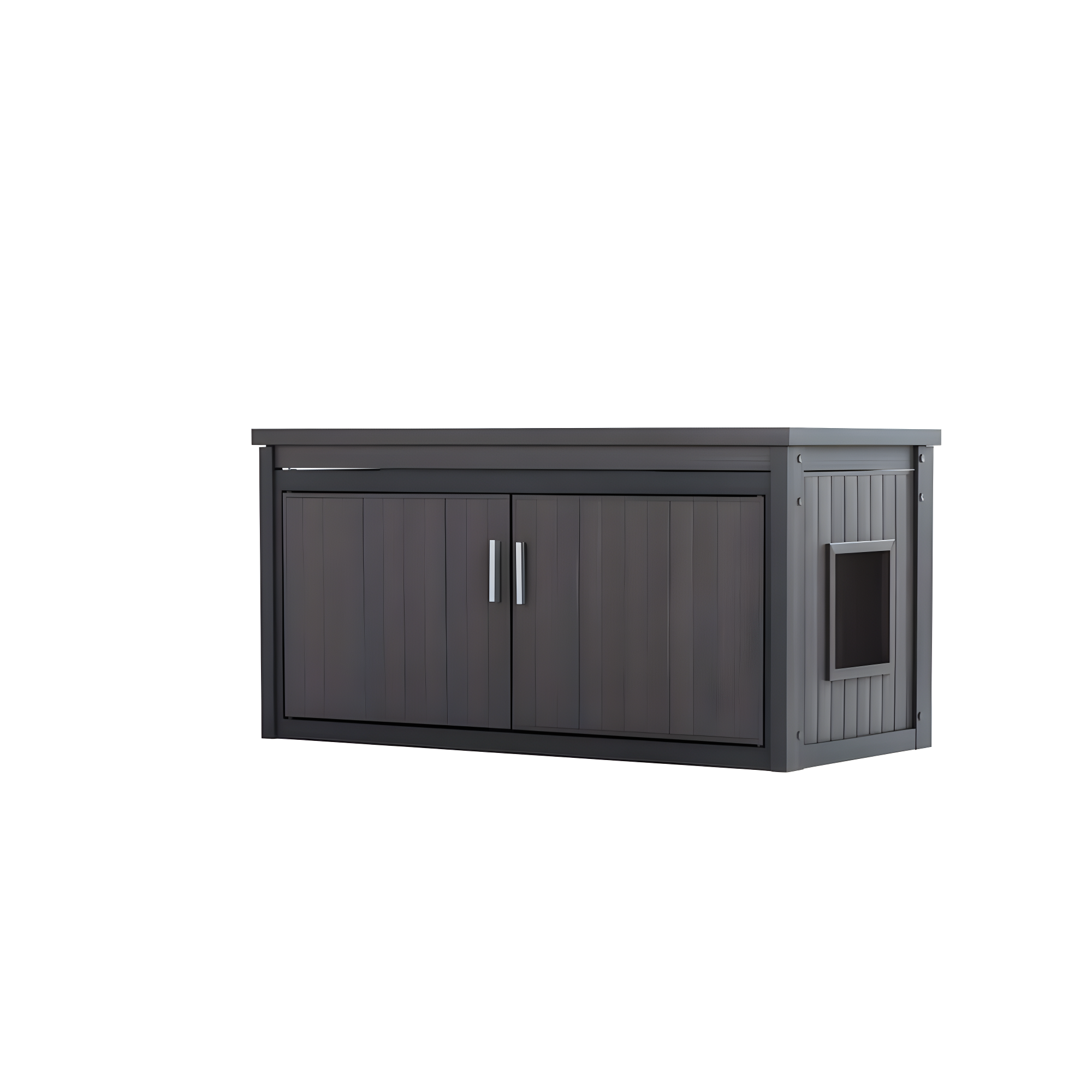 New Age Pet® ECOFLEX® Litter Loo® Bench - Durable Composite Cat Litter Box Enclosure, Moisture and Odor Resistant, Easy Assembly, Available in Espresso, Russet Brown, Antique White, Gray