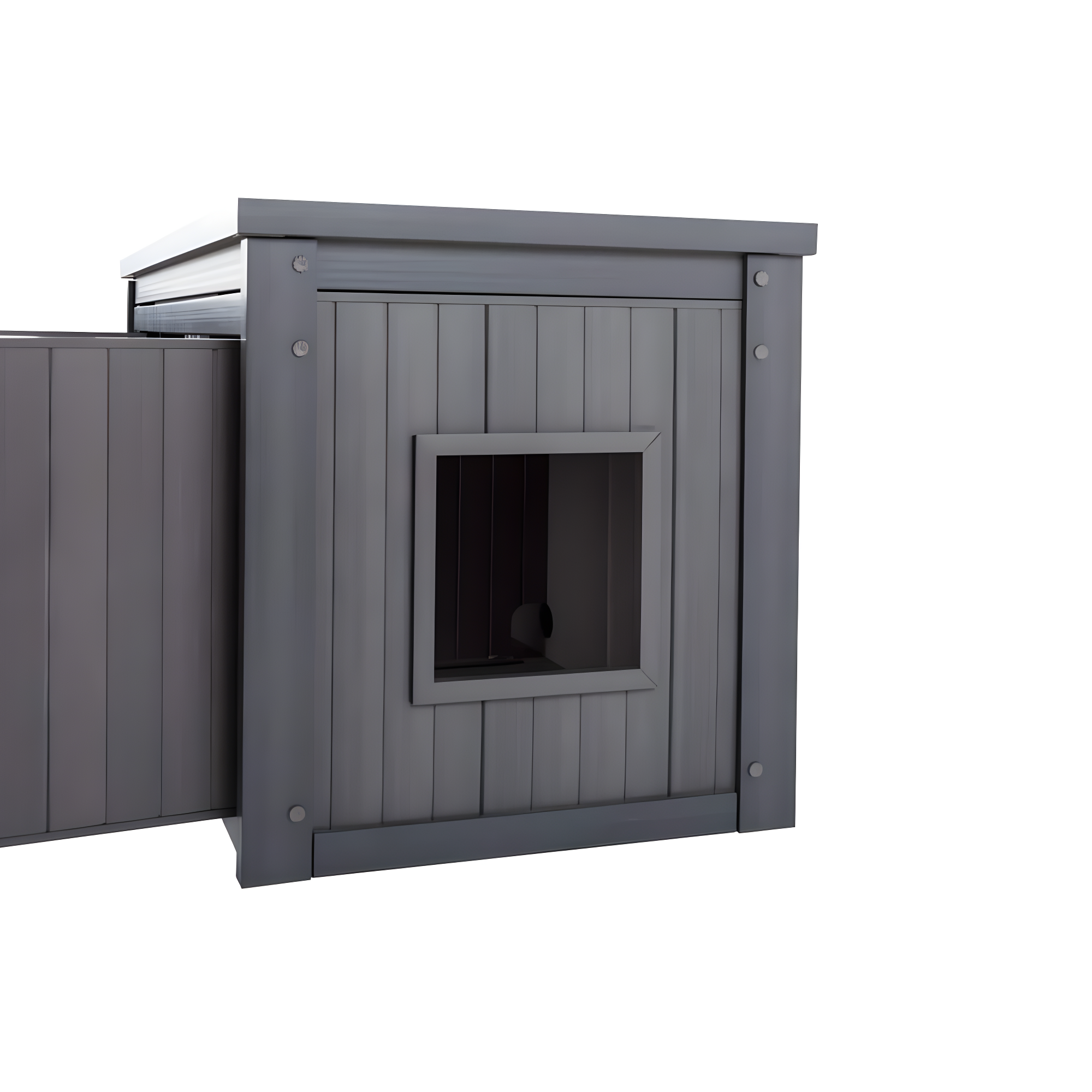 New Age Pet® ECOFLEX® Litter Loo® Bench - Durable Composite Cat Litter Box Enclosure, Moisture and Odor Resistant, Easy Assembly, Available in Espresso, Russet Brown, Antique White, Gray