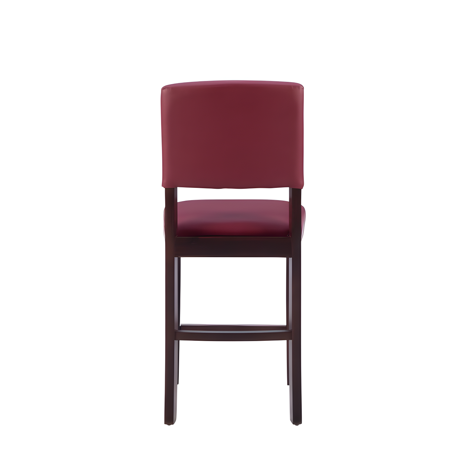 24" Monaco Padded Back Faux Leather Counter Height Barstool , Espresso Finish - Linon