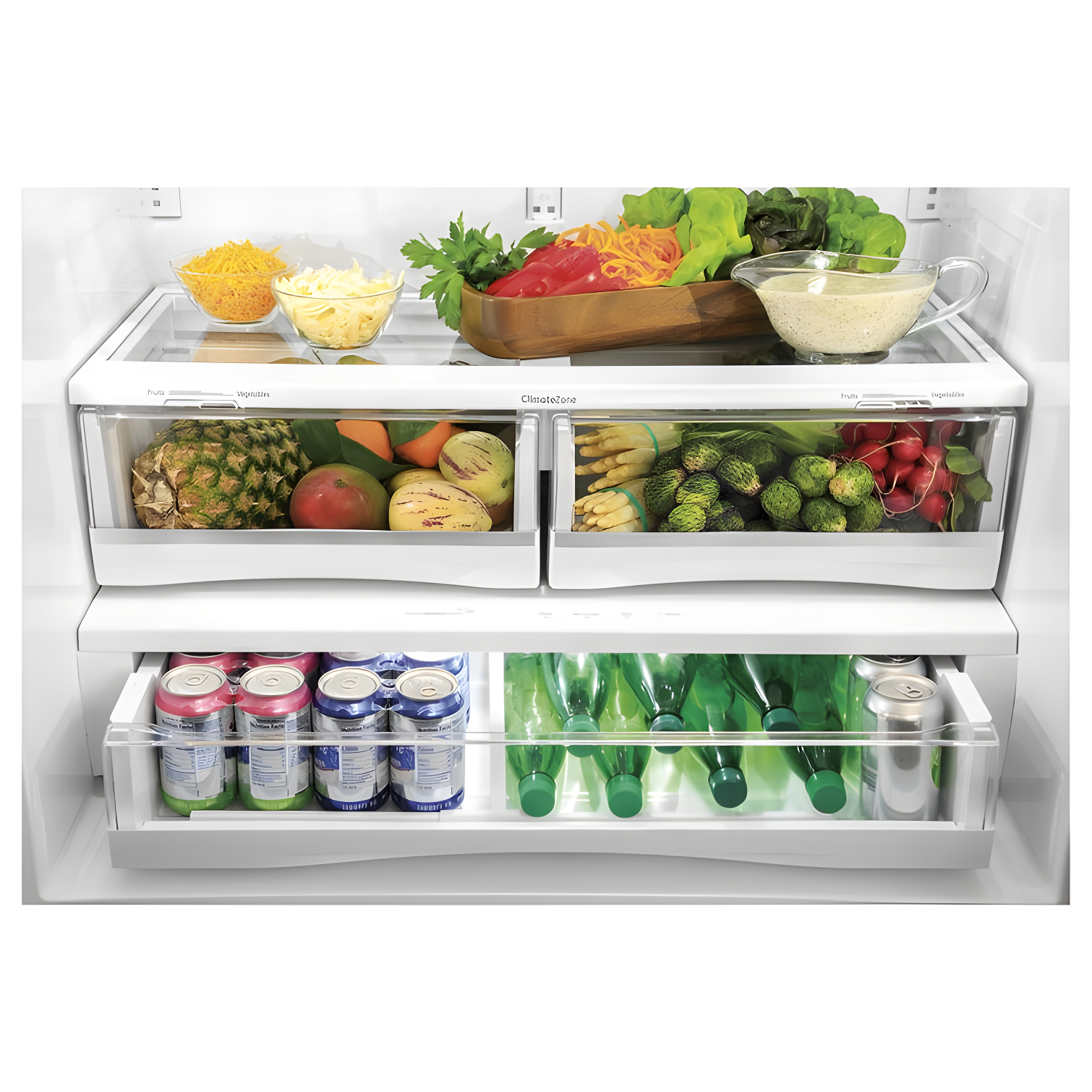 35.75" Counter Depth French Door 23.1 cu. ft. ENERGY STAR Refrigerator