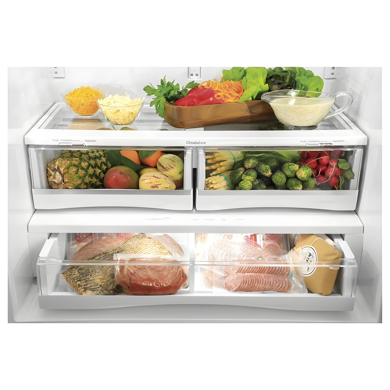 35.75" Counter Depth French Door 23.1 cu. ft. ENERGY STAR Refrigerator