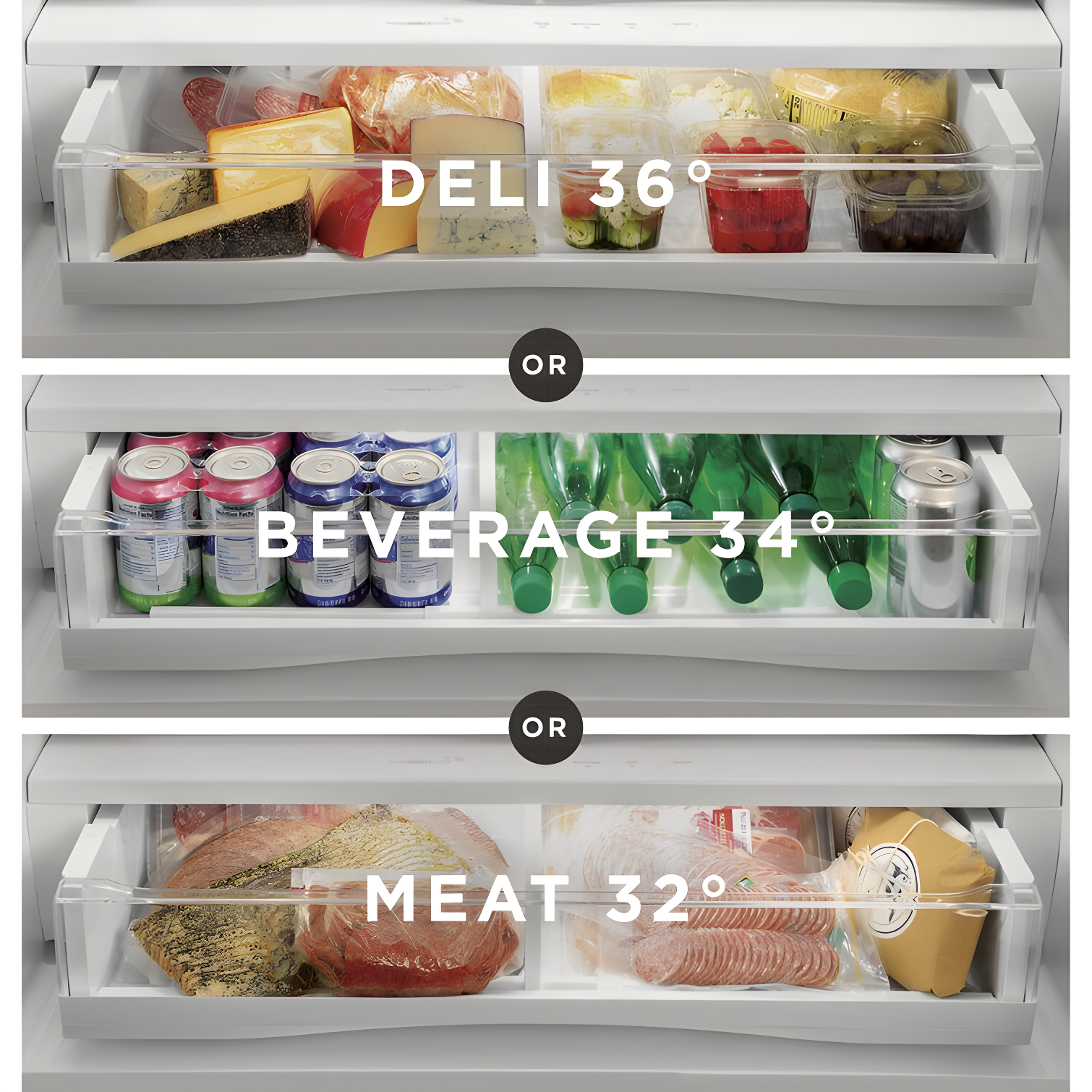 35.75" Counter Depth French Door 23.1 cu. ft. ENERGY STAR Refrigerator