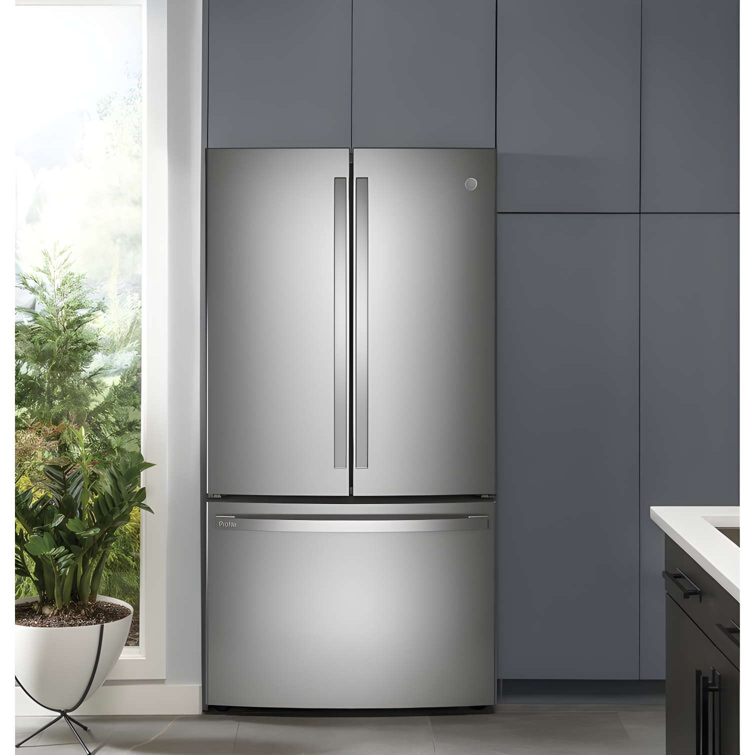 35.75" Counter Depth French Door 23.1 cu. ft. ENERGY STAR Refrigerator