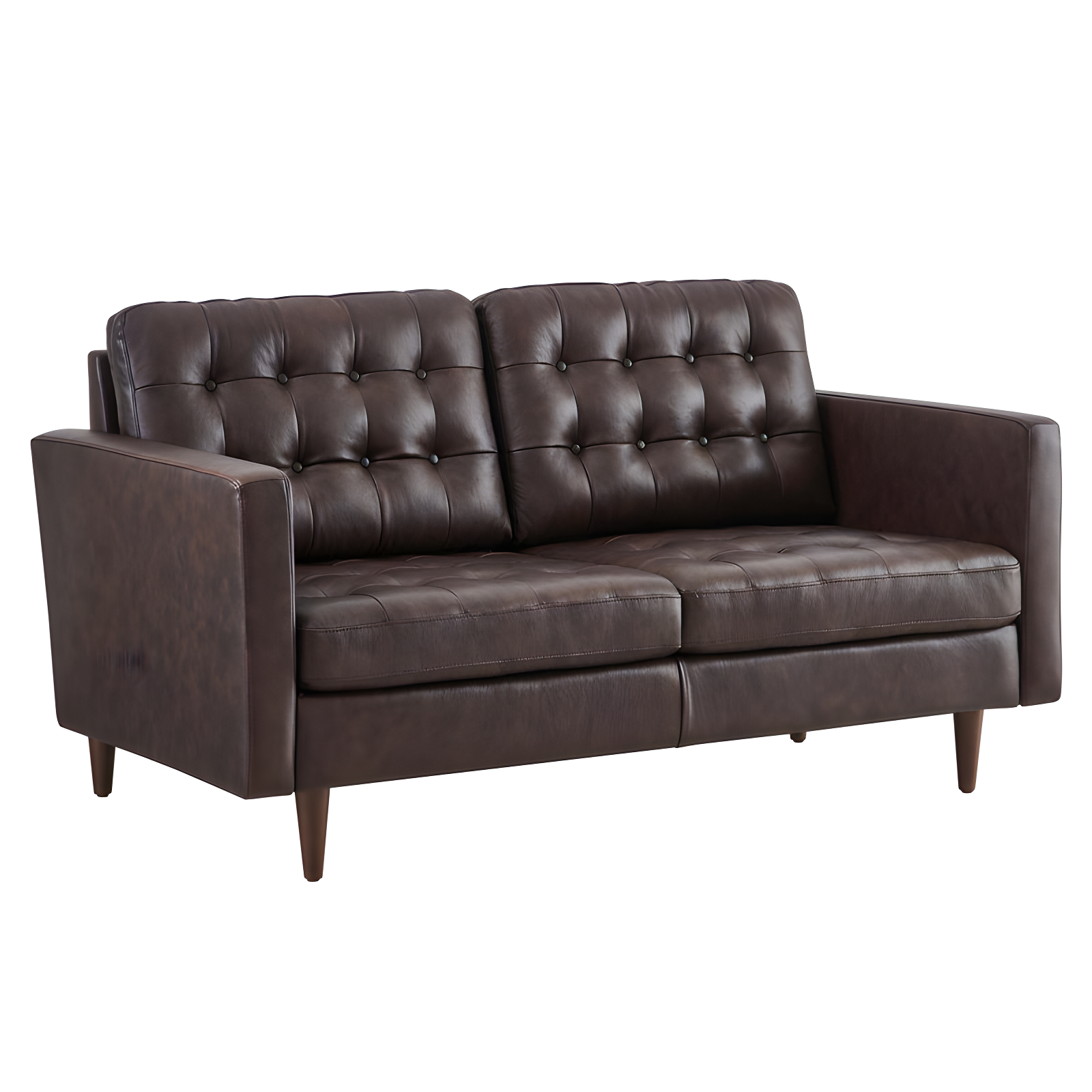 Modway Exalt Tufted Leather Loveseat
