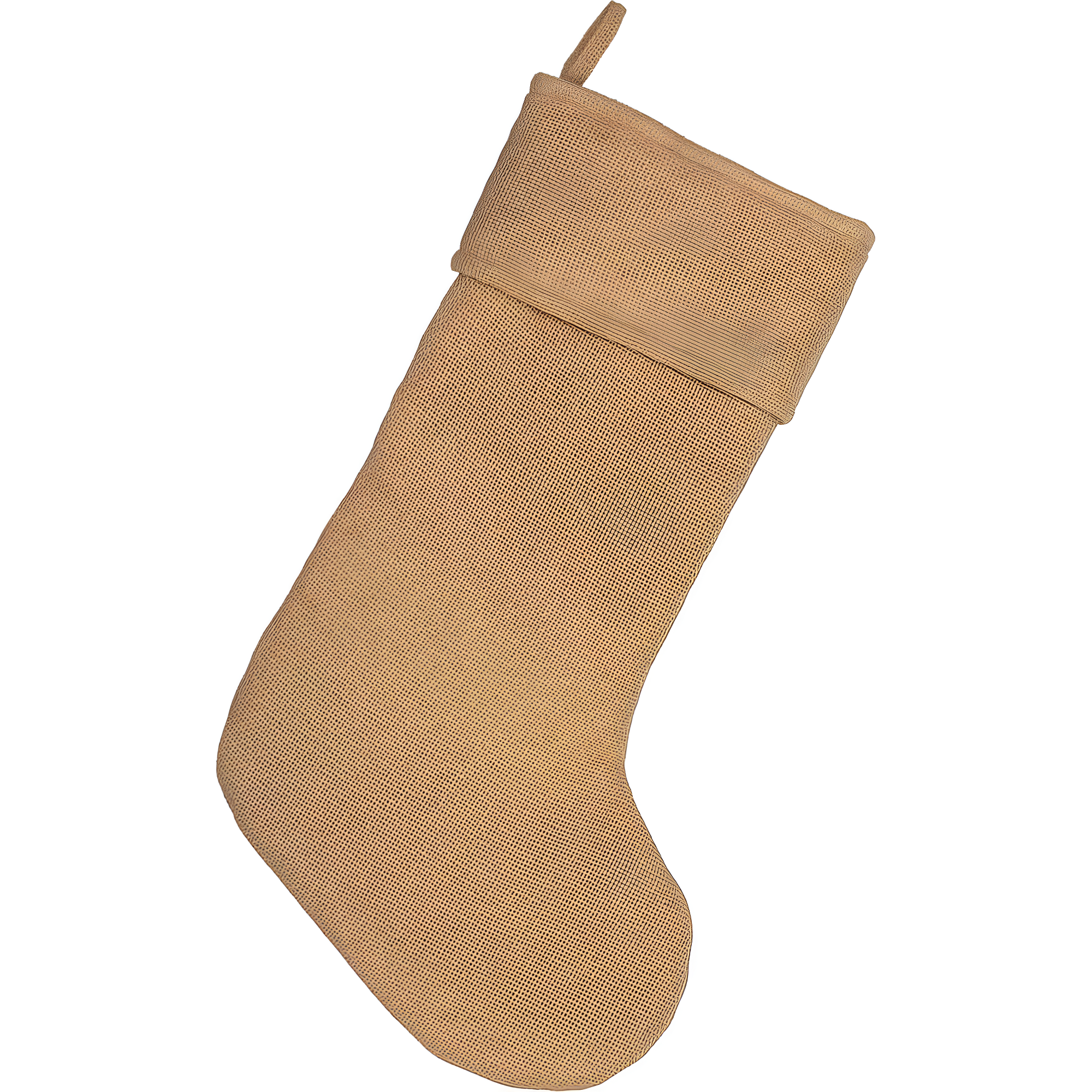 Festive Finds Burlap Stocking