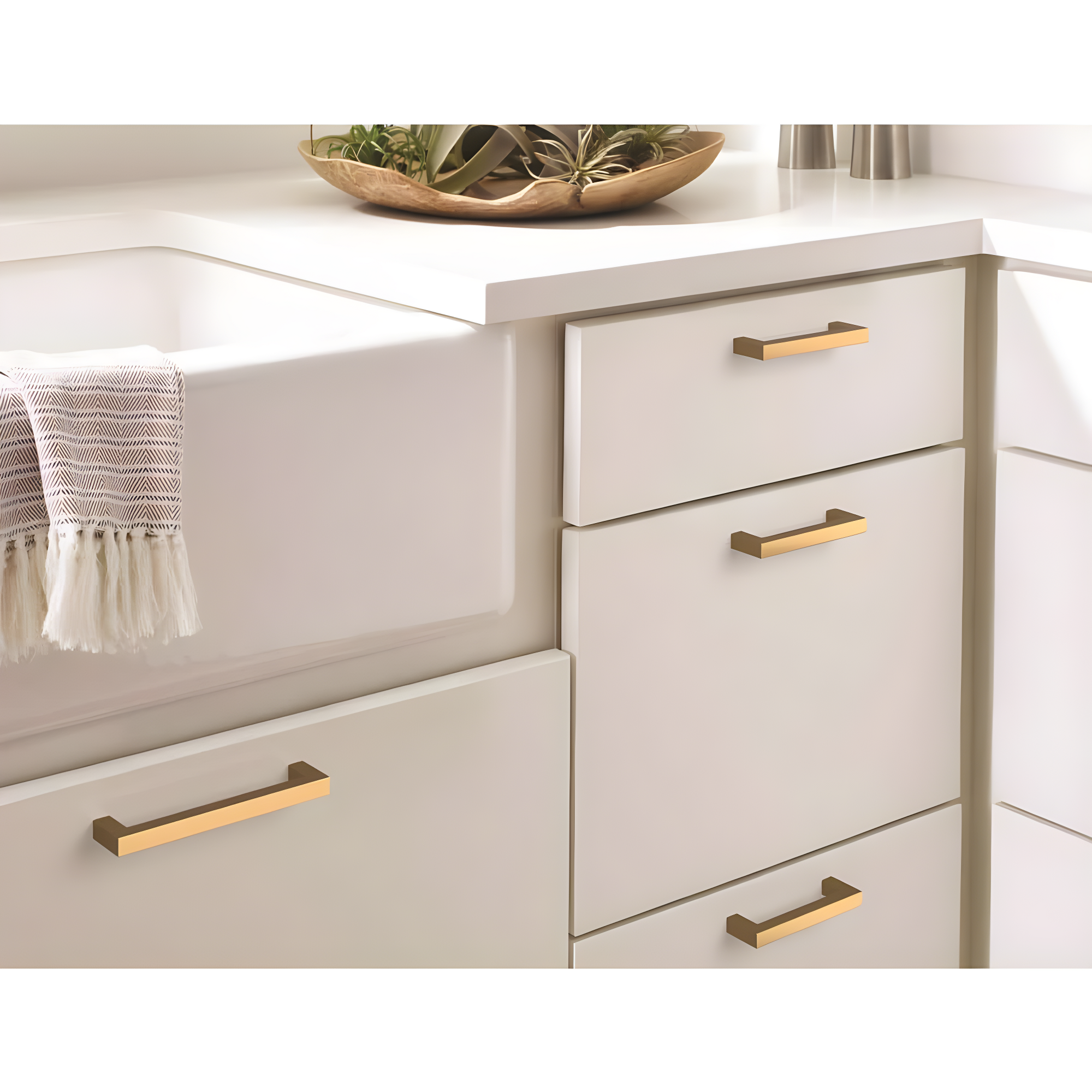 Amerock Monument 3-3/4 inch (96mm) Center-to-Center Champagne Bronze Cabinet Pull
