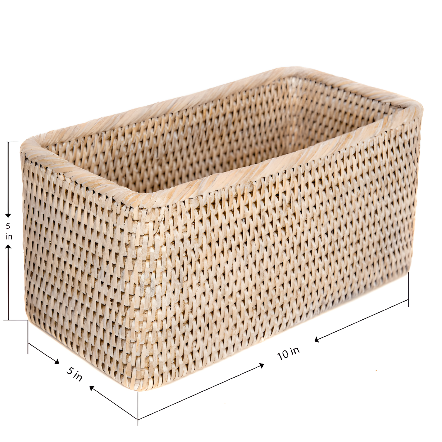 Rosecliff Heights Bavan Rattan Basket & Reviews | AllModern