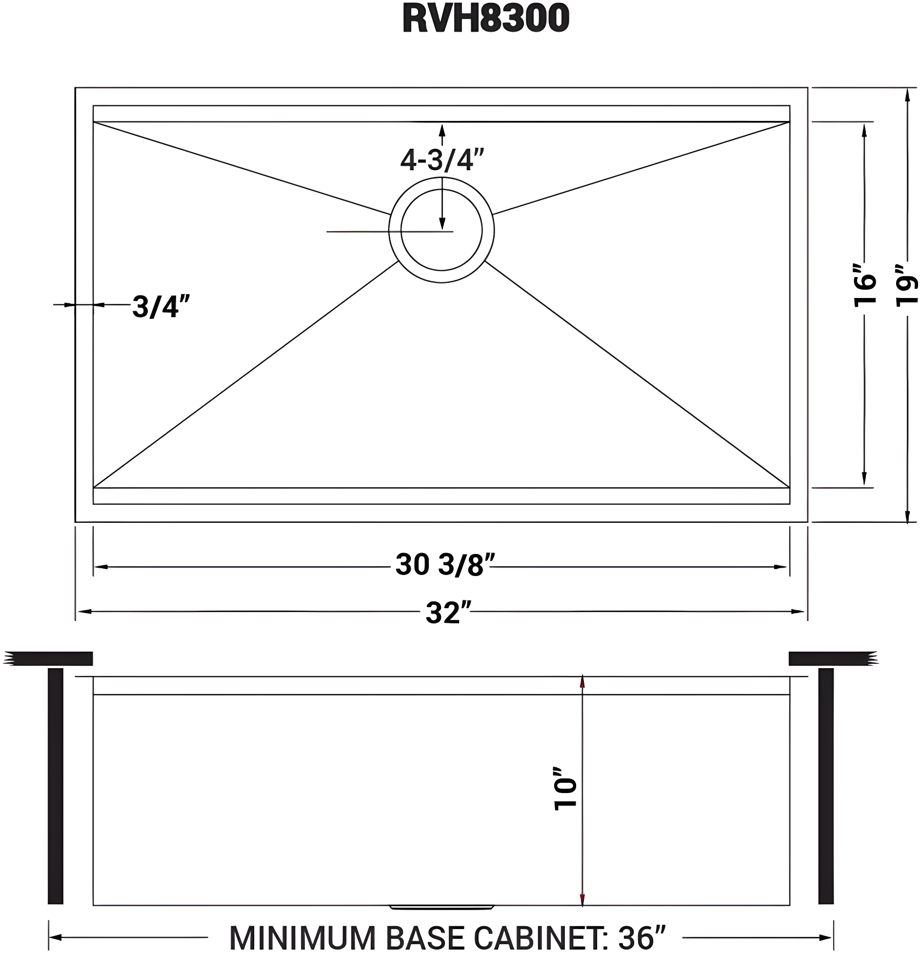 Ruvati Workstation Undermount 16 Gauge Stainless Steel Kitchen Sink Single Bowl