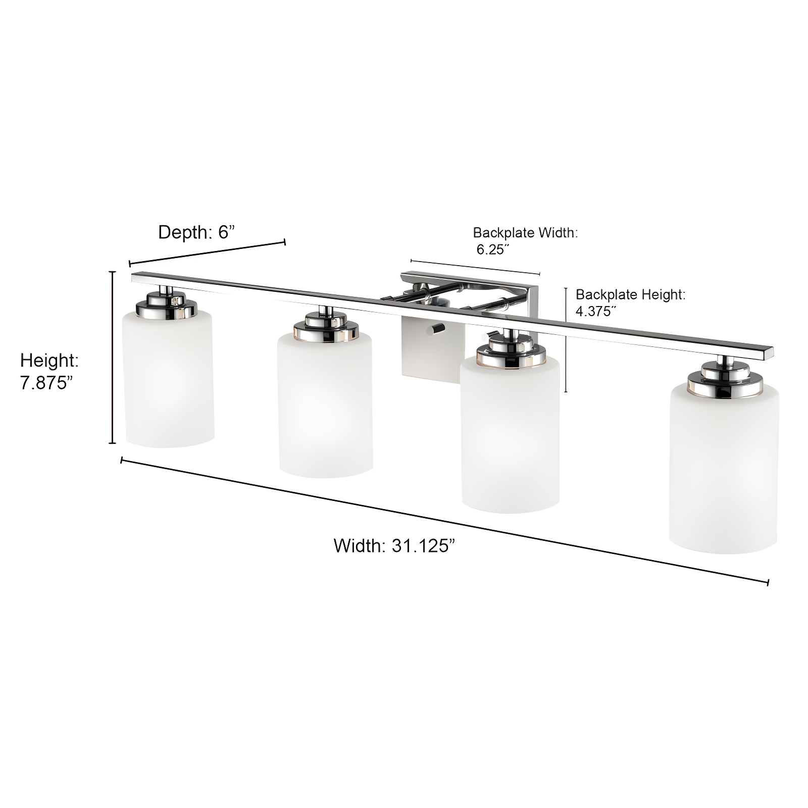 Andover Mills™ Hester 4 - Light Dimmable Vanity Light
