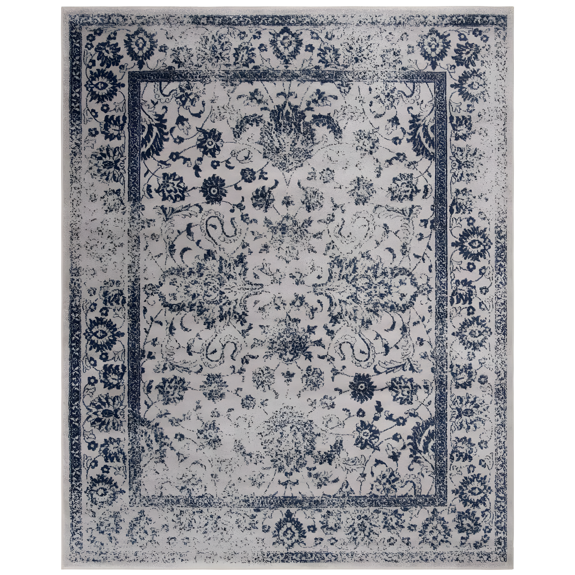 Adirondack ADR109 Machine Made Indoor Area Rug - Grey/Navy - 8'x10' - Safavieh