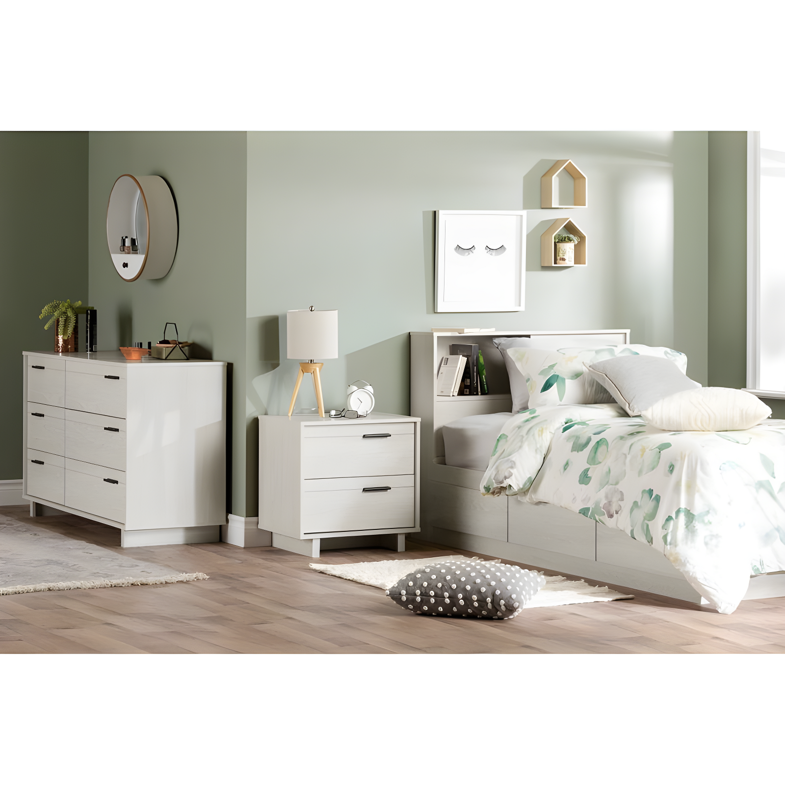 Fynn Twin Bookcase Headboard