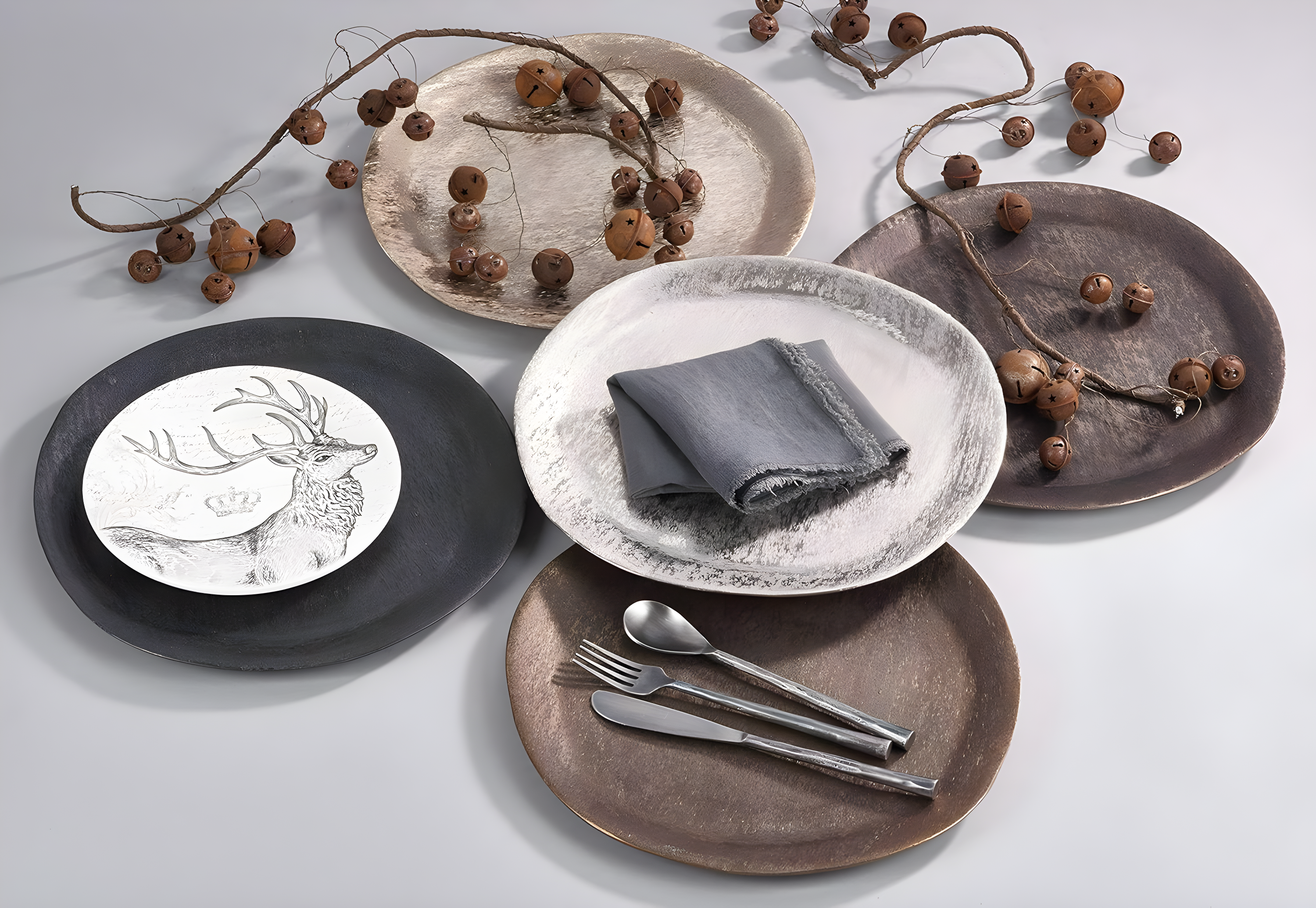 Zadia Brushed Metal Charger Plate (Set of 4)