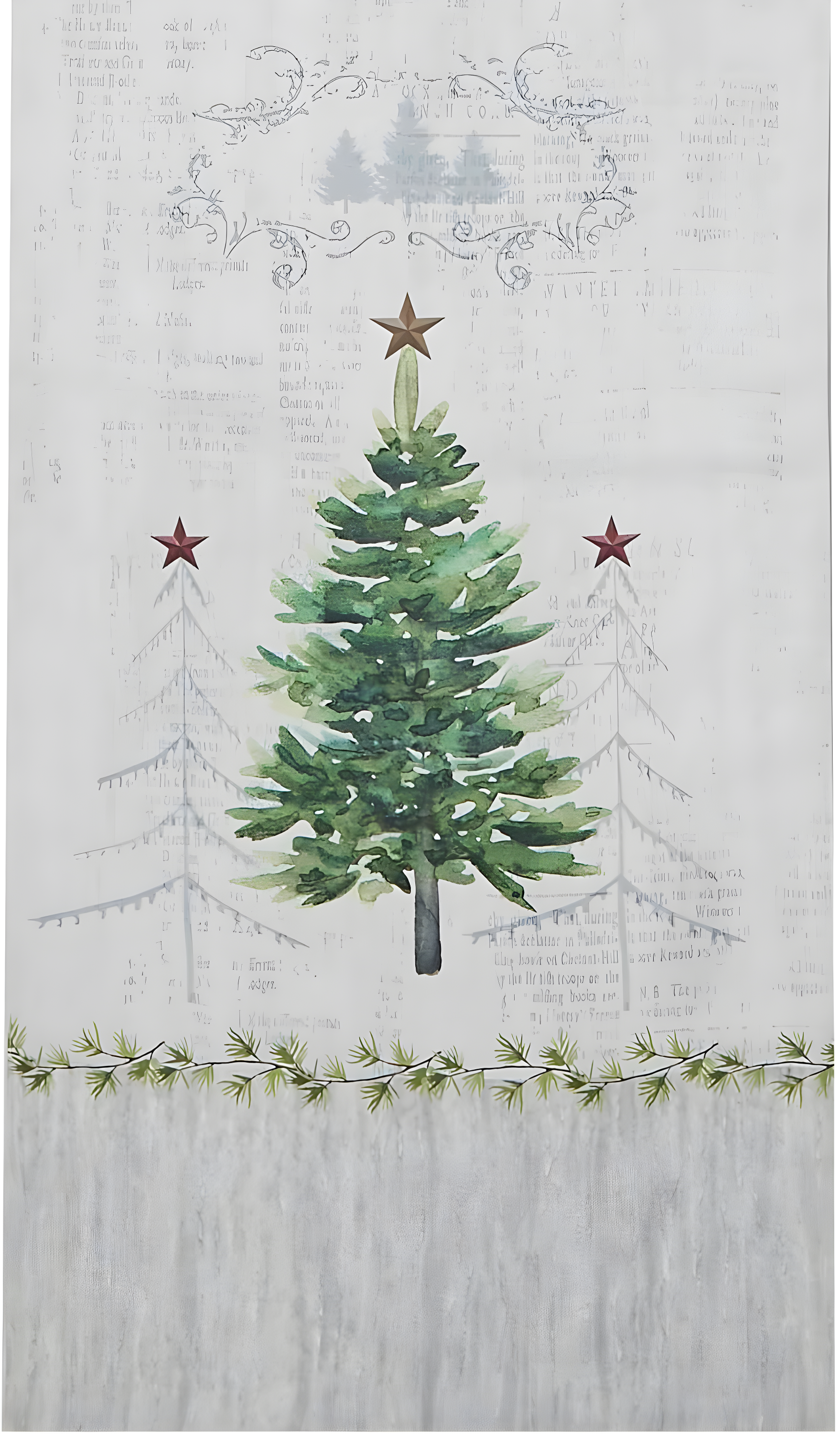 Avanti Linens - Table Runner, Tabletop Accessories, Christmas Decorations, 14" x 72" (Trees Collection)