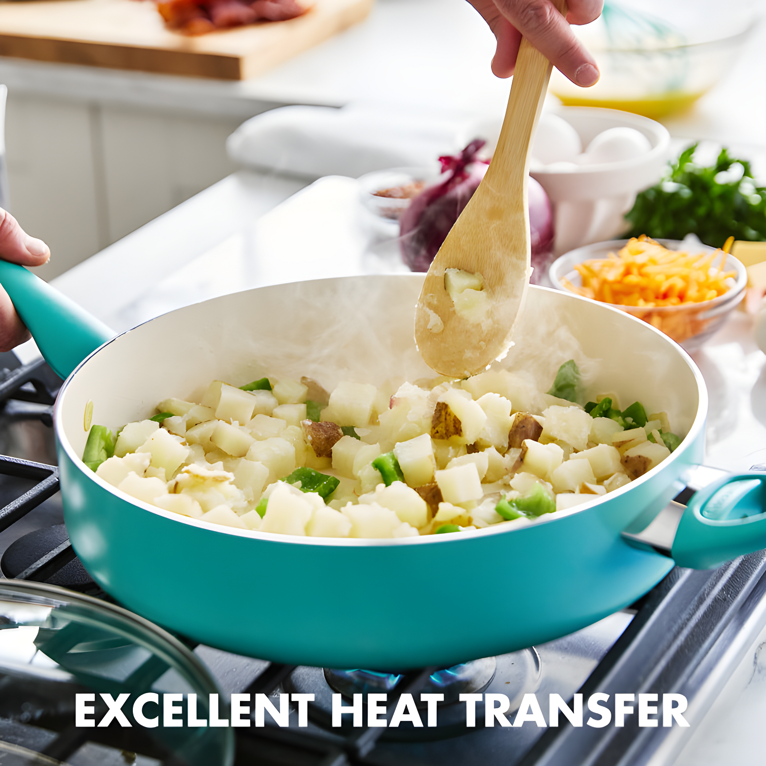 GreenPan Rio Healthy Ceramic Nonstick 5Qt Saute Pan with Lid