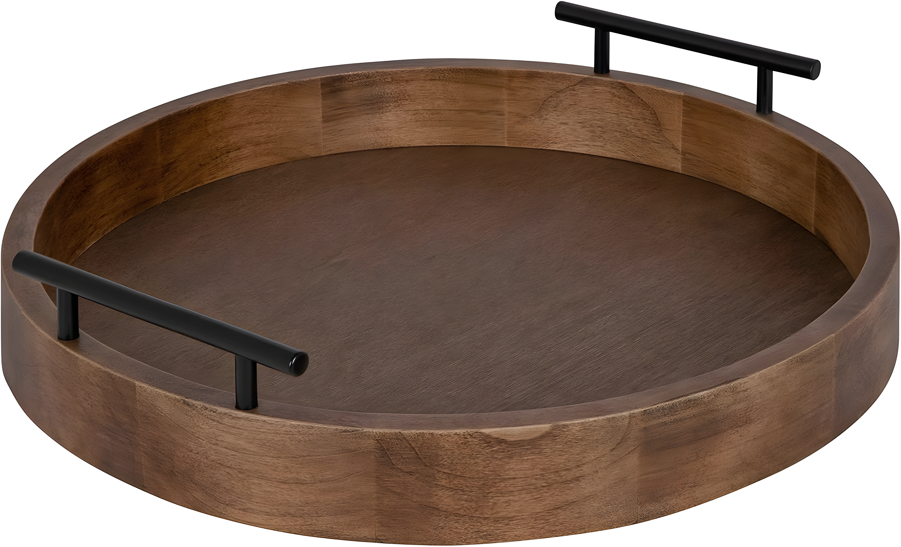 Kate and Laurel Lipton Tray, 18" Diameter, Natural