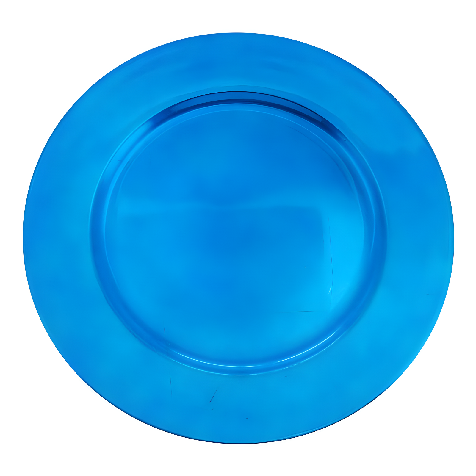 Saro Lifestyle Classic Solid Color Charger Plates, Cobalt Blue, 13" Round