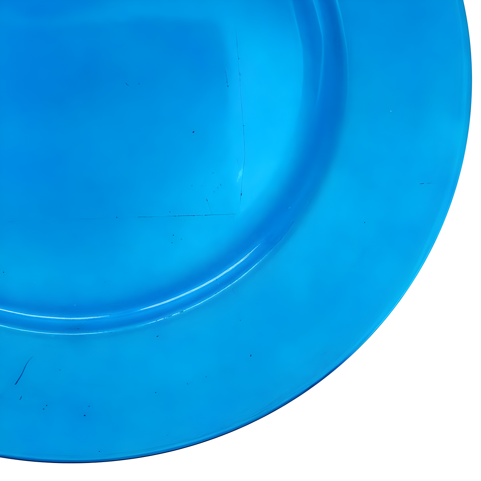 Saro Lifestyle Classic Solid Color Charger Plates, Cobalt Blue, 13" Round