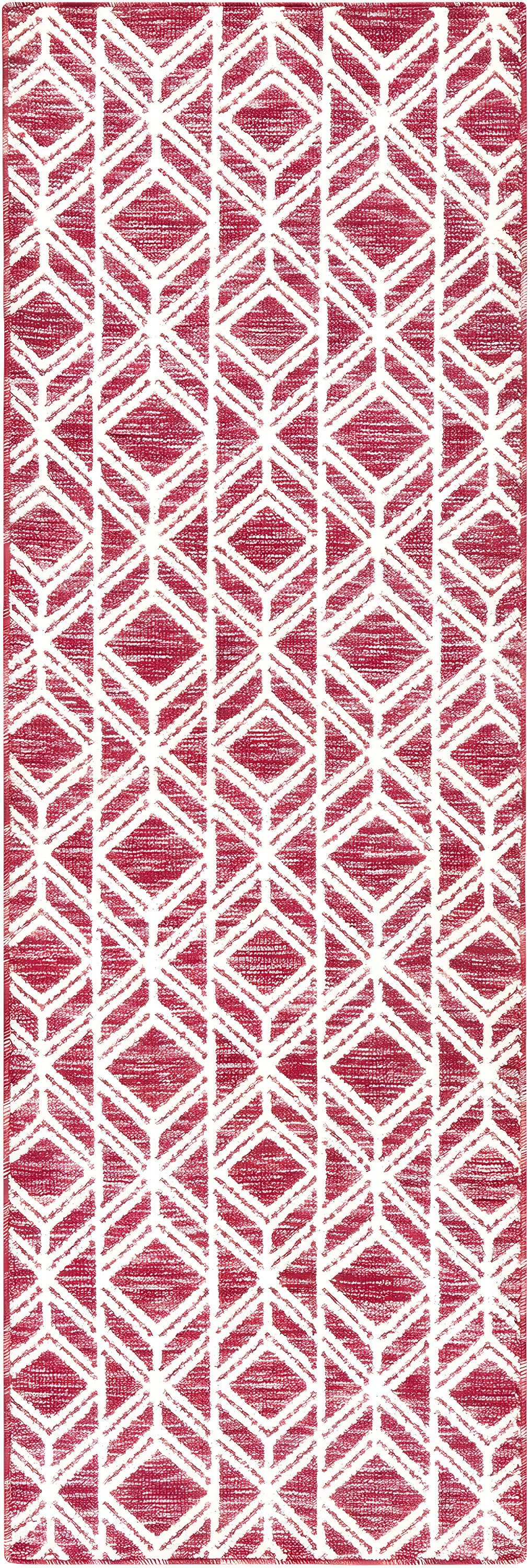 Town & Country Living TOWN & COUNTRY EVERYDAY Walker Modern Diamond Everwash Non-Slip Backing Kitchen Mat