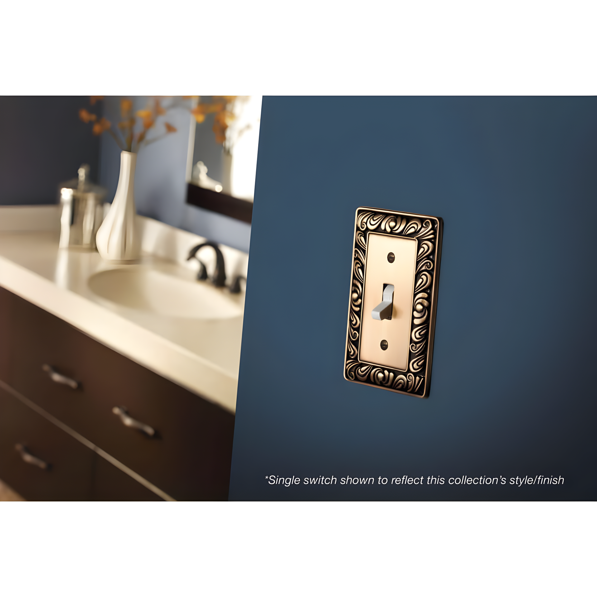 Paisley 3-Gang Toggle Light Switch Wall Plate