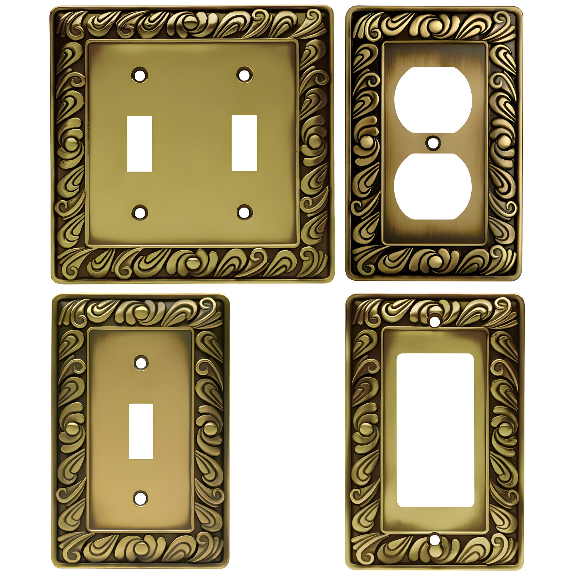 Paisley 3-Gang Toggle Light Switch Wall Plate