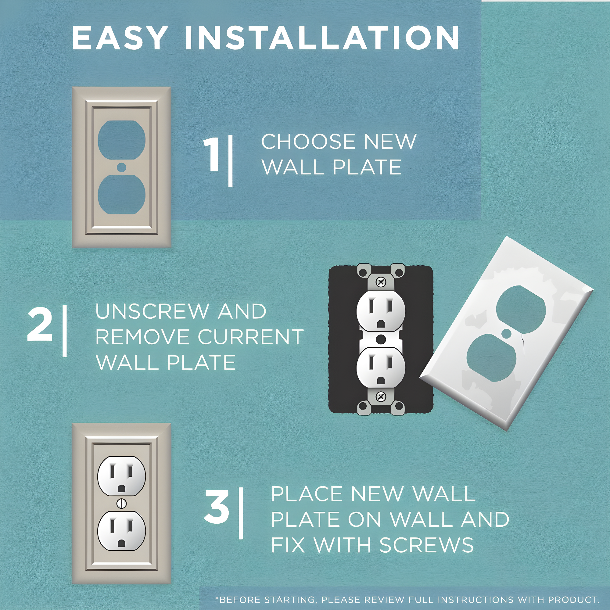 Paisley 3-Gang Toggle Light Switch Wall Plate
