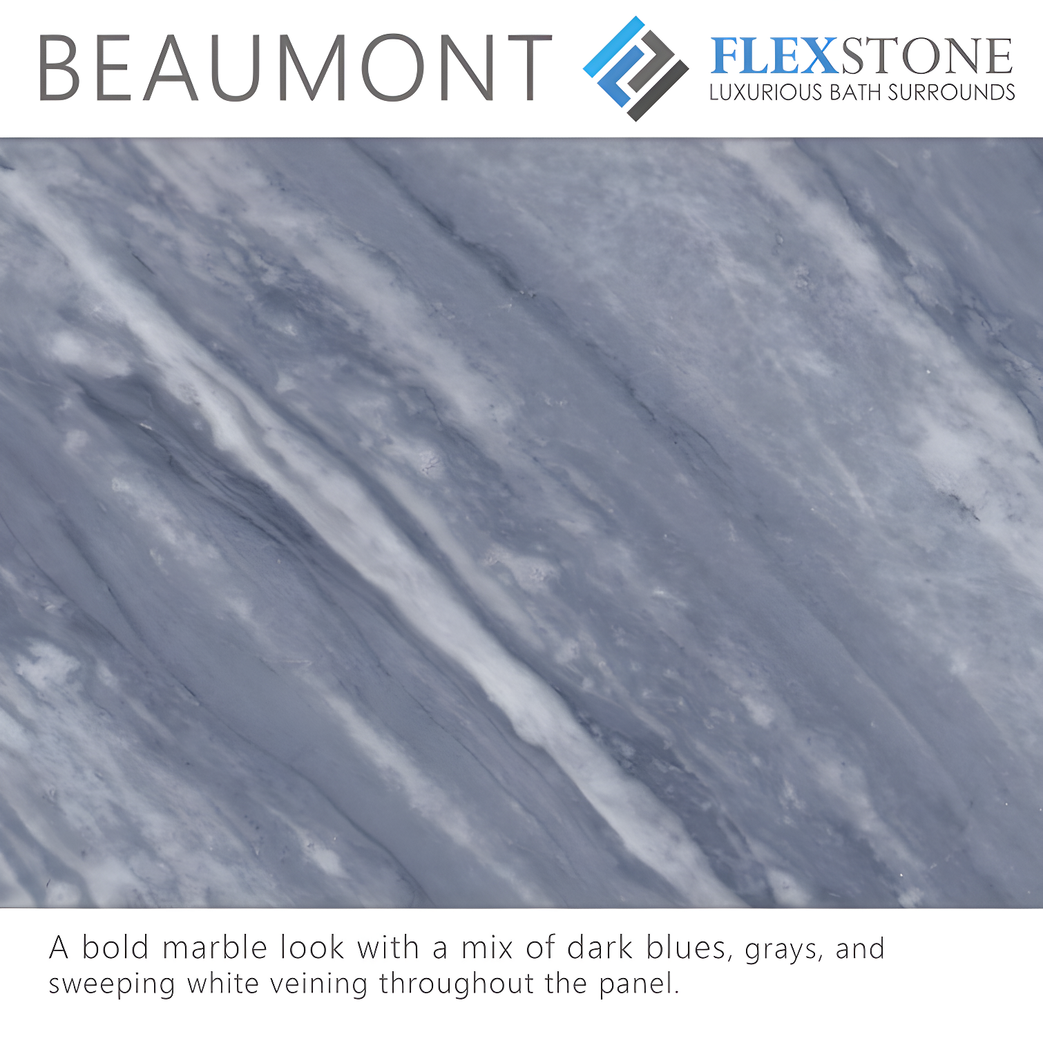 FlexStone Elegance 3-Panel 48"W x 36"D x 80"H Alcove Shower Surround