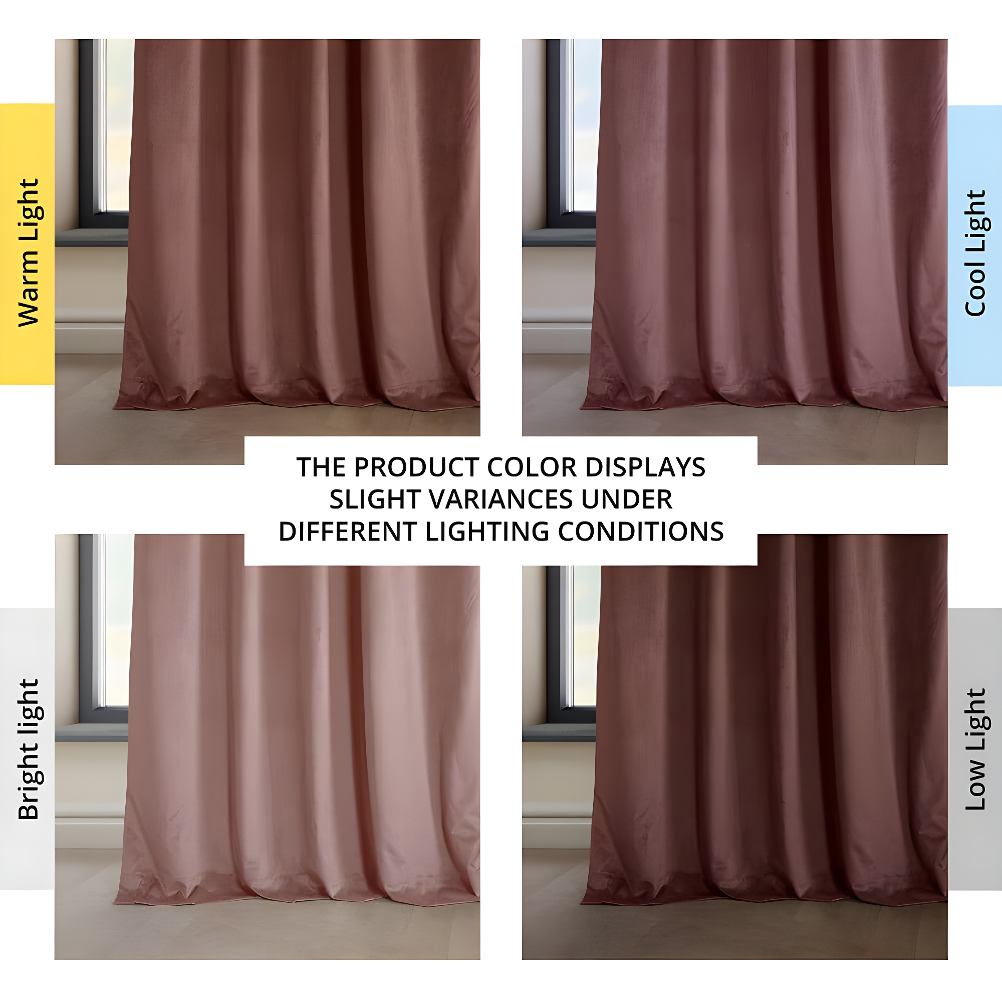 HPD Half Price Drapes Heritage Plush Velvet Curtains 84 Inches Long Room Darkening Curtains for Bedroom & Living Room 50W x 84L, (1 Panel), Wild Rose