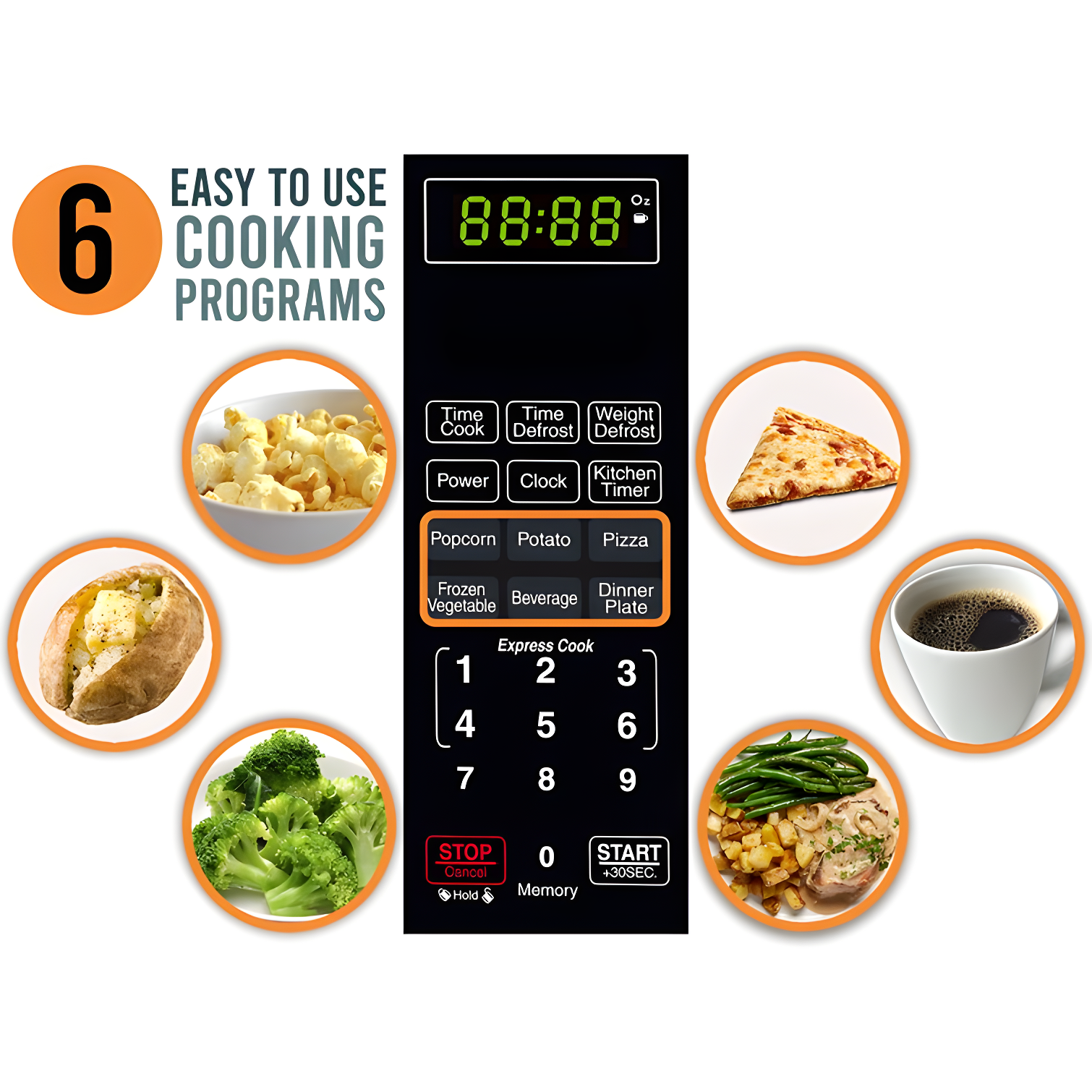 Farberware Farberware Classic Countertop Microwave Oven, 1.1 Cubic Feet cu. ft., 1000 watts, with Child Lock