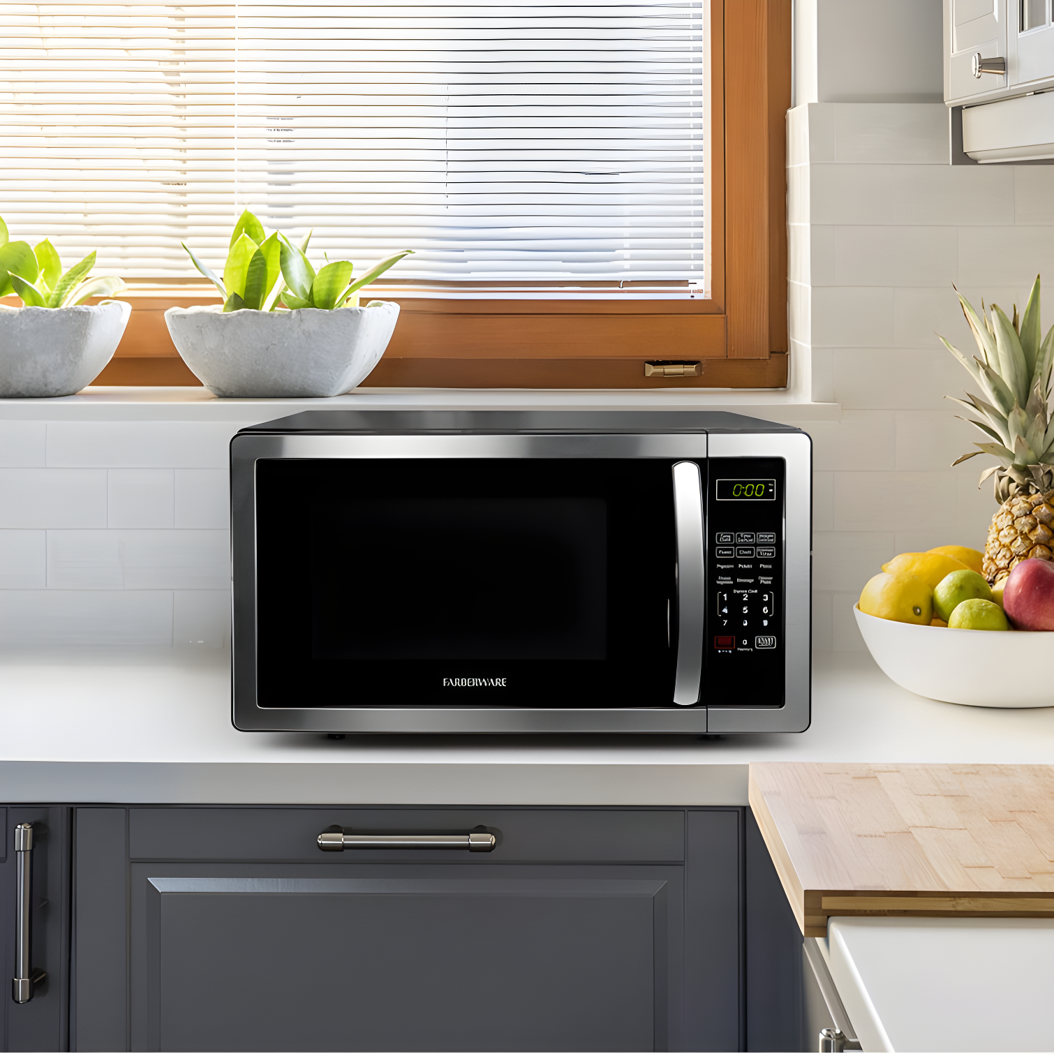 Farberware Farberware Classic Countertop Microwave Oven, 1.1 Cubic Feet cu. ft., 1000 watts, with Child Lock