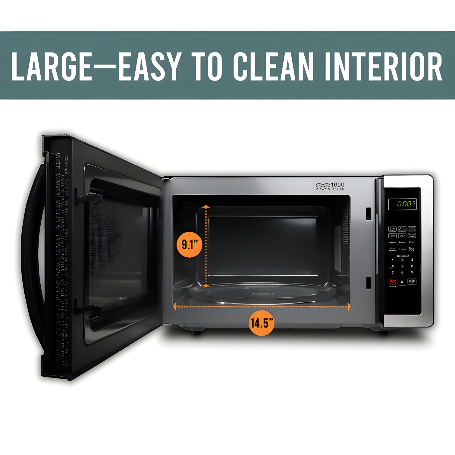 Farberware Farberware Classic Countertop Microwave Oven, 1.1 Cubic Feet cu. ft., 1000 watts, with Child Lock