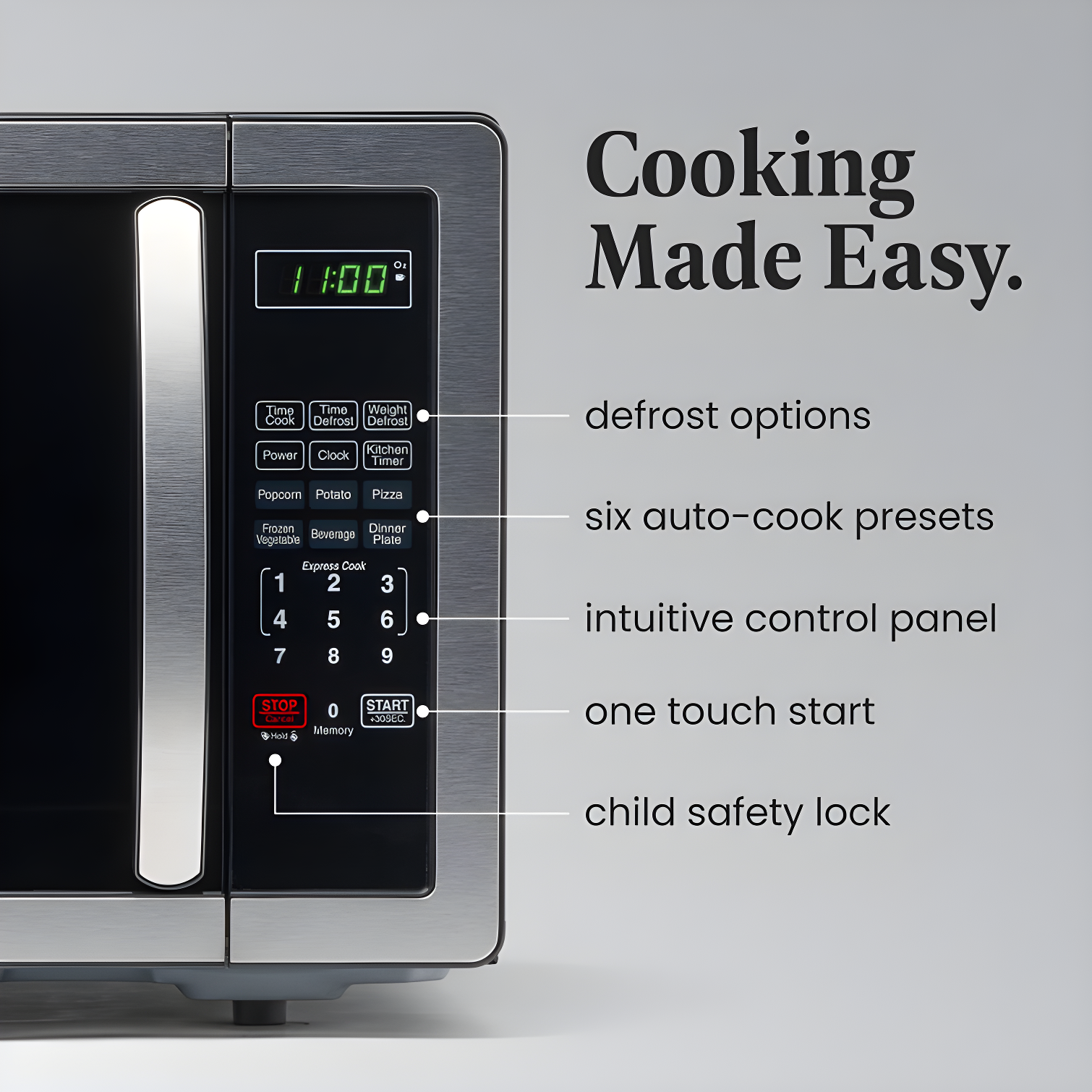 Farberware Farberware Classic Countertop Microwave Oven, 1.1 Cubic Feet cu. ft., 1000 watts, with Child Lock