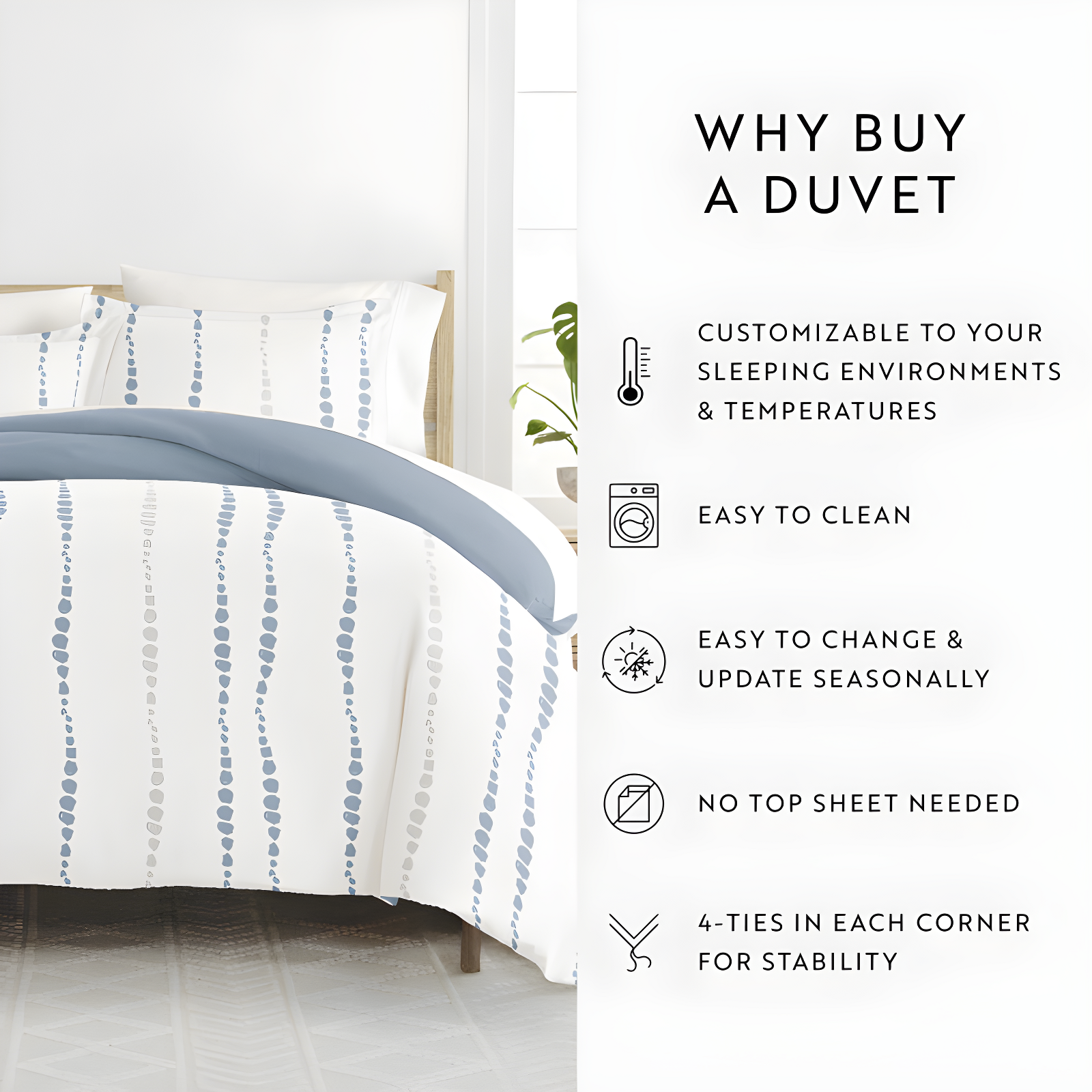 Urban Vibe Pattern Reversible Duvet Cover Set