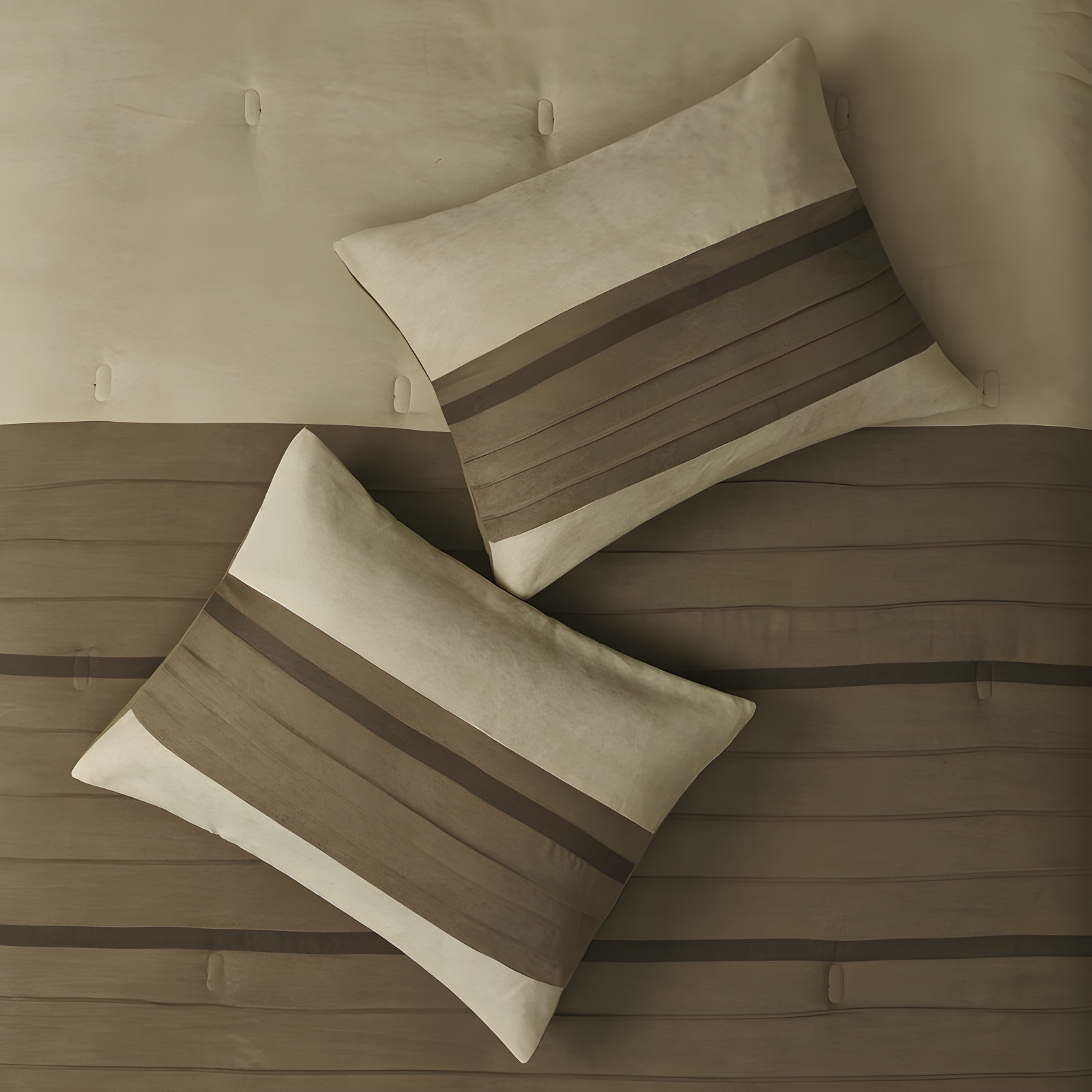 Madison Park Palmer 7 PC Pieced Faux Suede Comforter Set