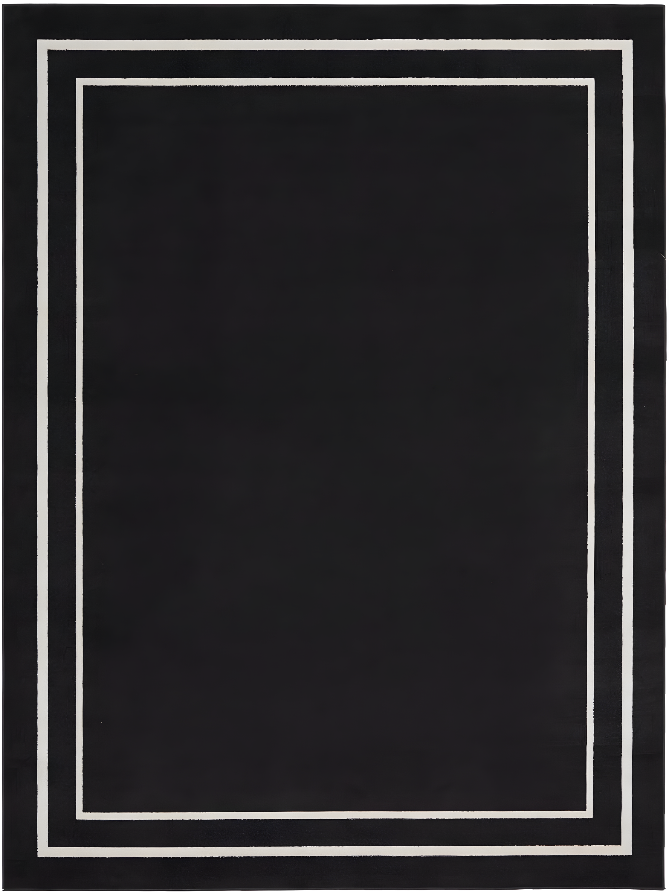 Nourison Essentials 9' x 12' Black Ivory Contemporary Indoor/Outdoor Rug