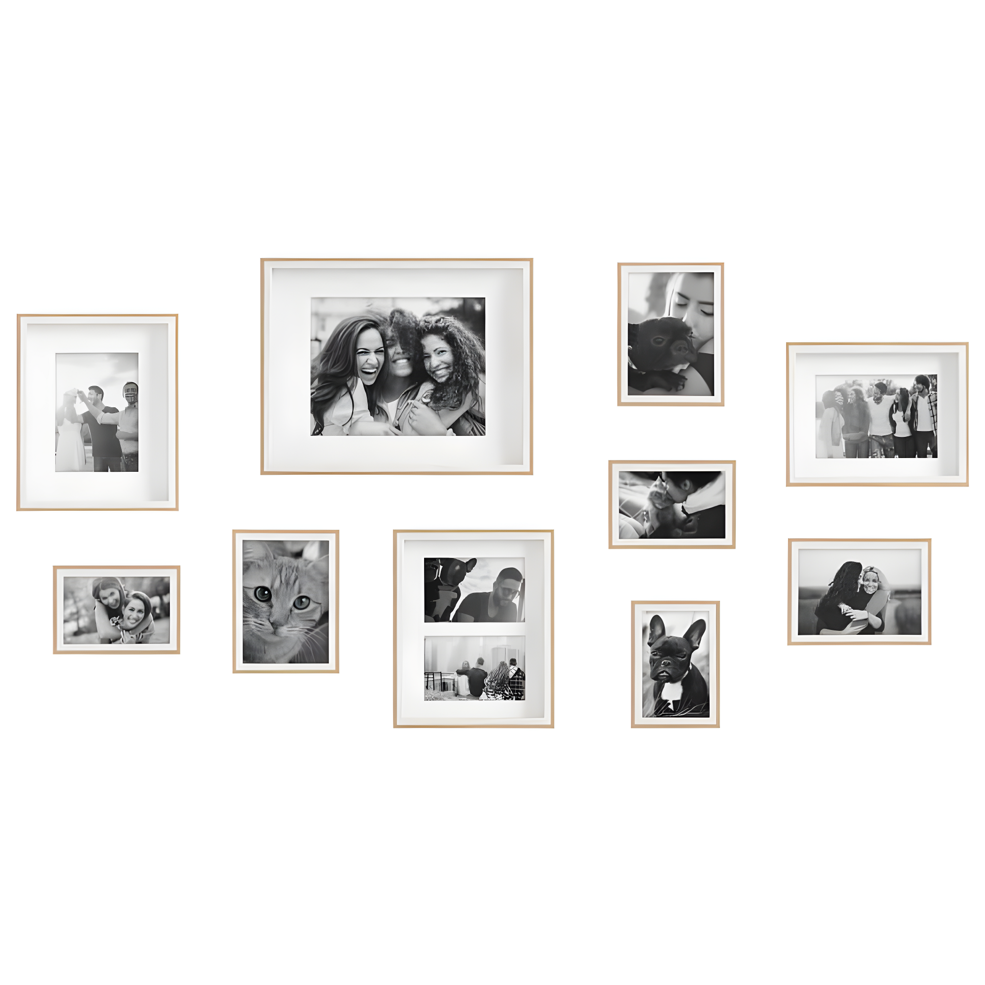 Emani Picture Frame - Set of 10 with Mat