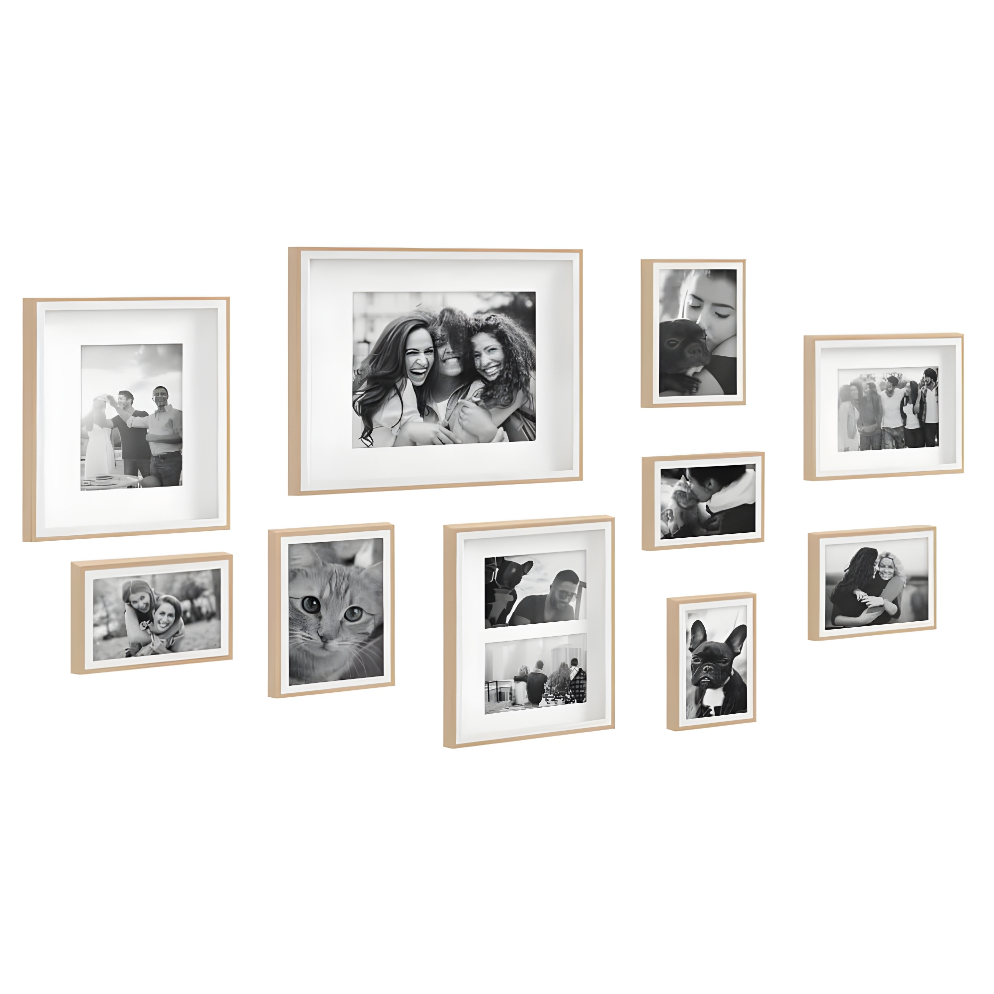 Emani Picture Frame - Set of 10 with Mat