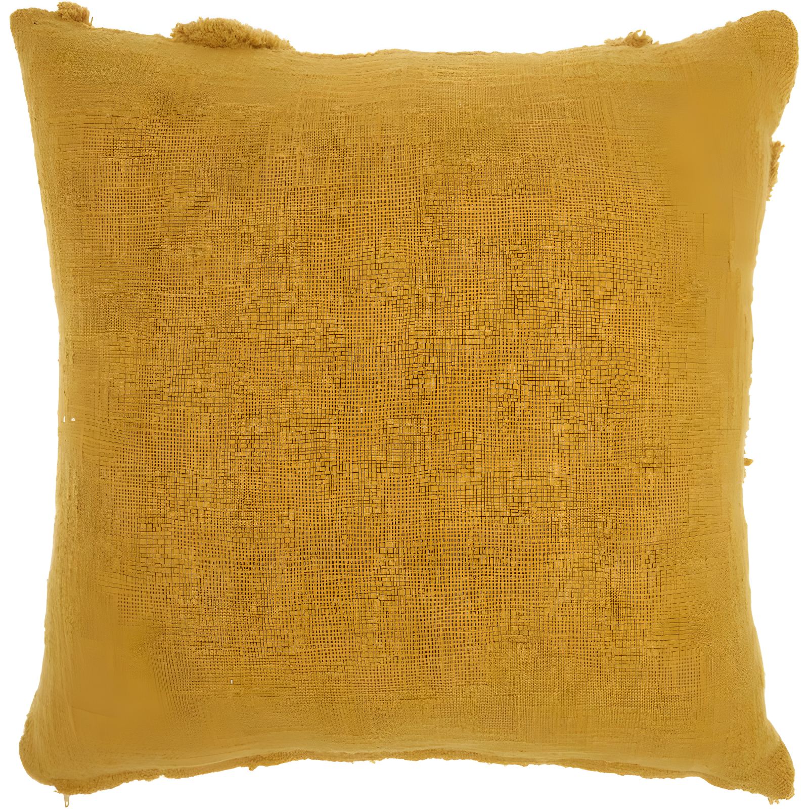 18"x18" Distressed Diamond Square Throw Pillow Mustard - Mina Victory: Cotton, Zipper Closure, Indoor Use