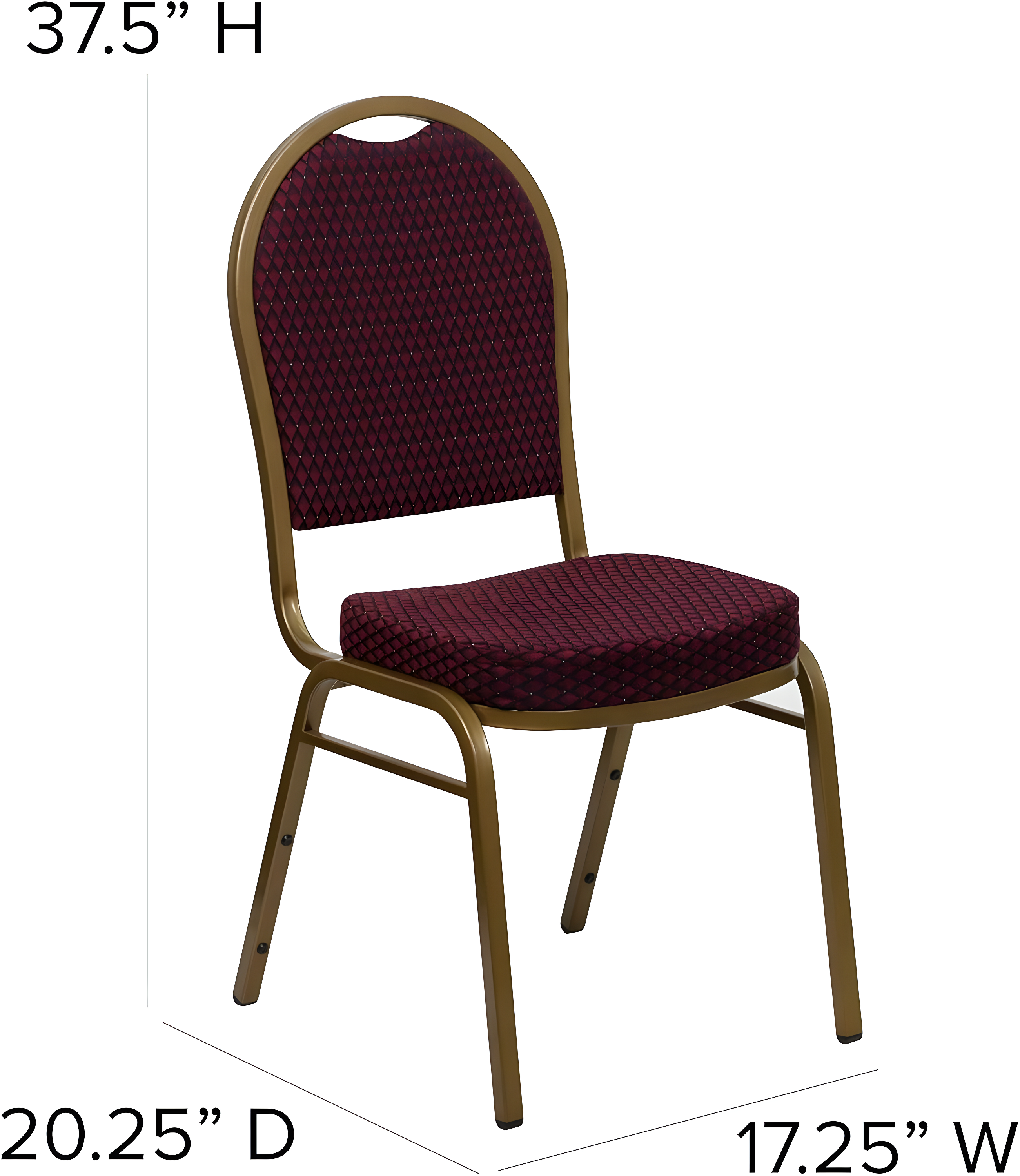 Flash Furniture Ymir Dome Back Stacking Banquet Chair & Reviews | Wayfair