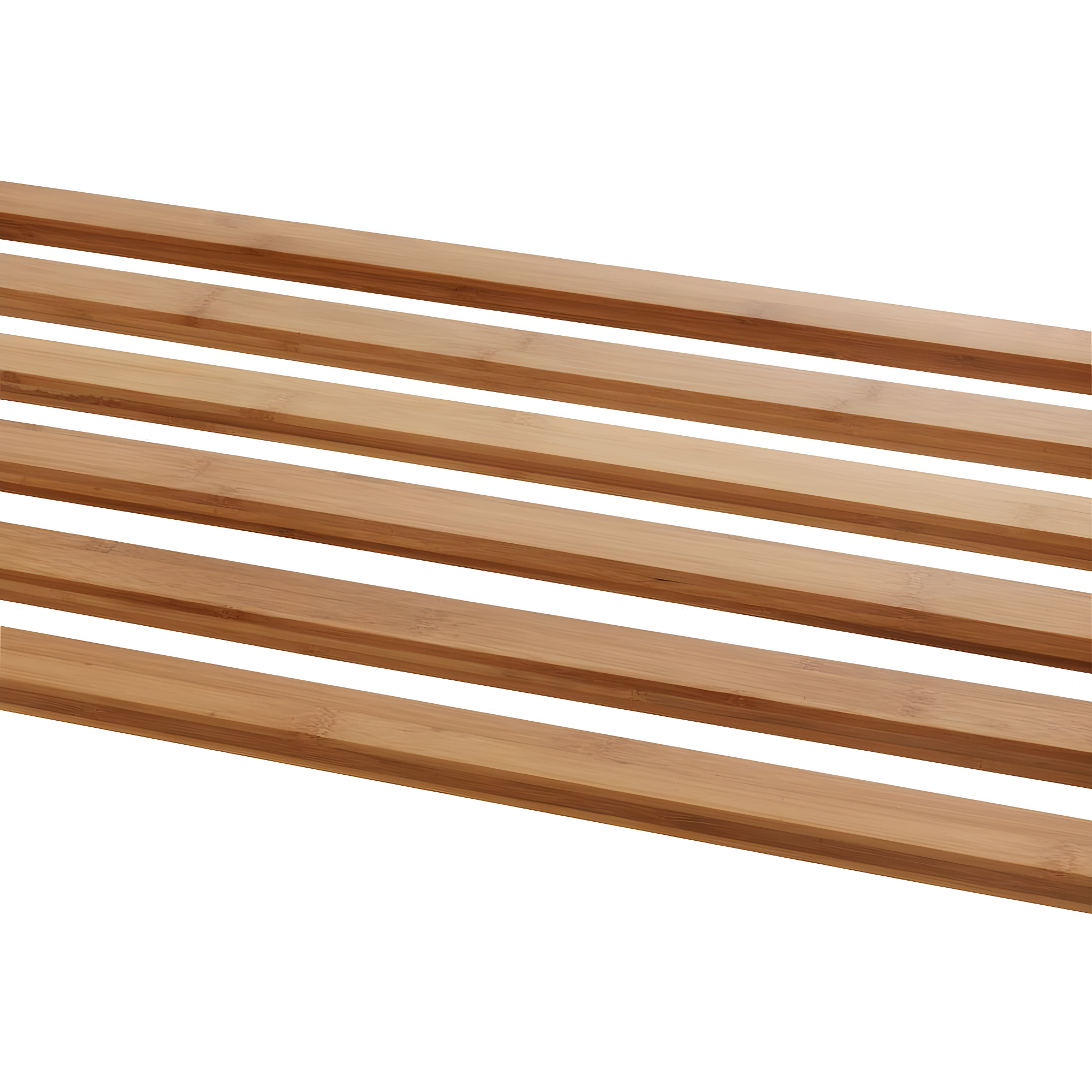 TRINITY EcoStorage 3-Bag Rolling Bamboo Laundry Cart w/ Poles