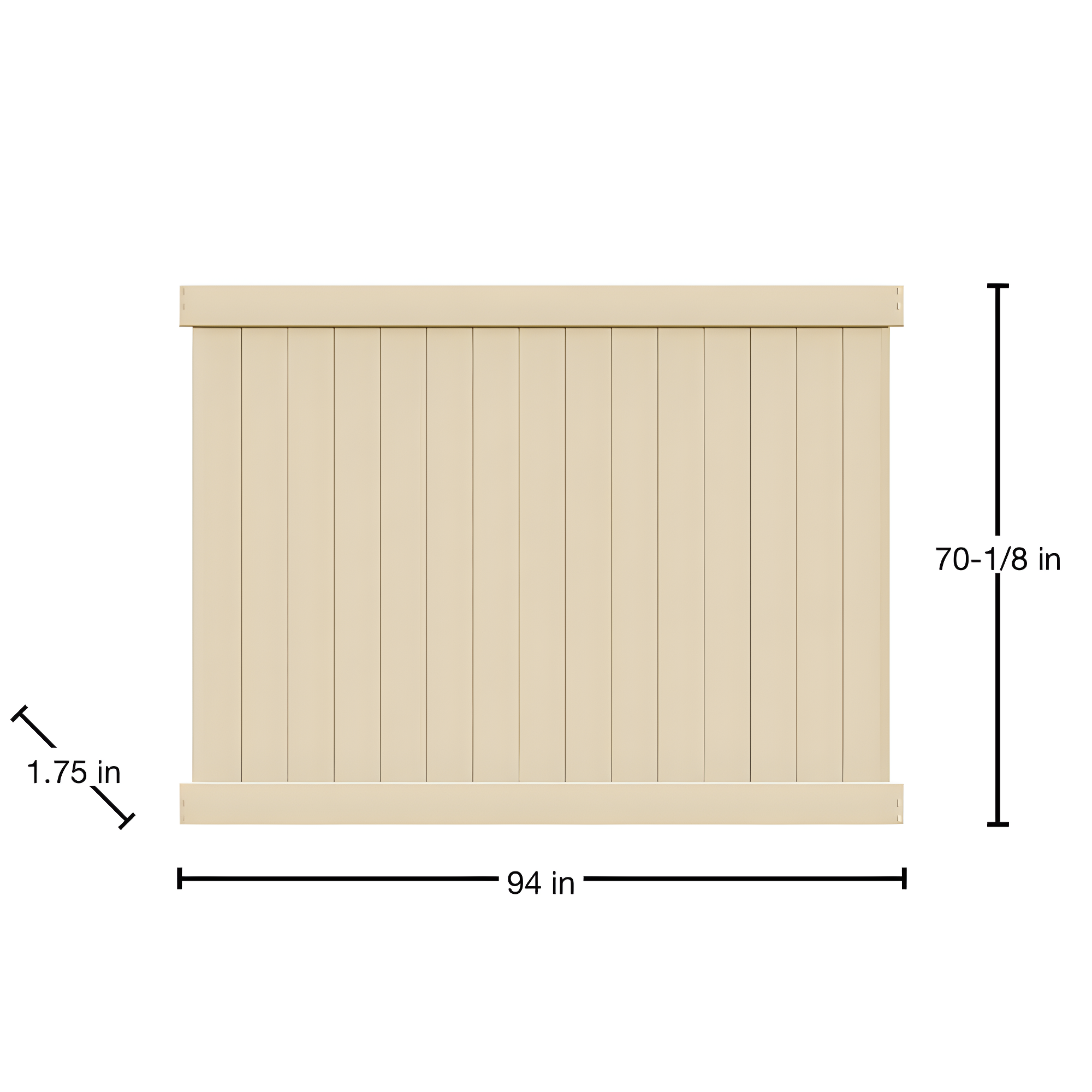 6 ft. H x 8 ft. W Privacy Panel