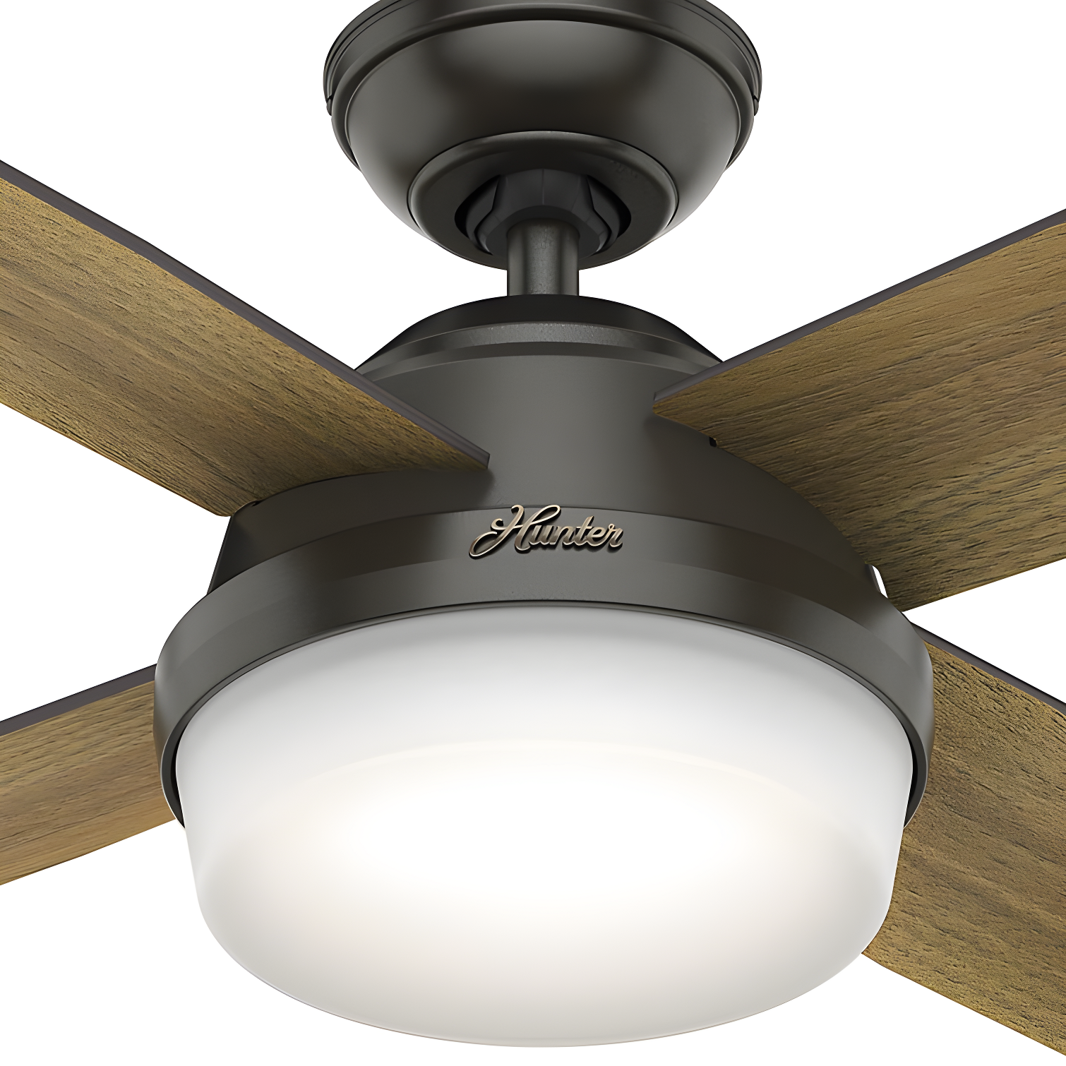 Dempsey 52" 4 - Blade Contemporary Indoor Ceiling Fan with Lights and Remote