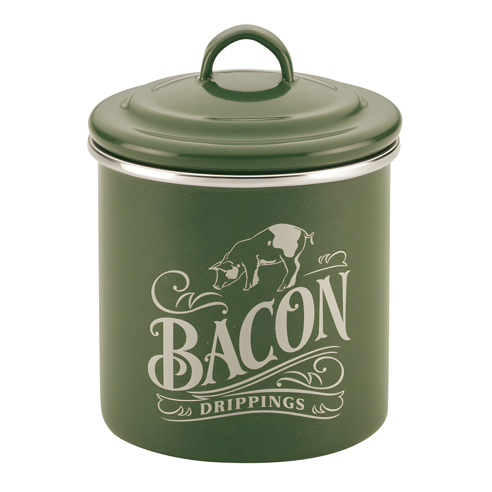 Ayesha Curry Ayesha Curry Enamel on Steel Bacon Grease Can, 4-Inch x 4-Inch