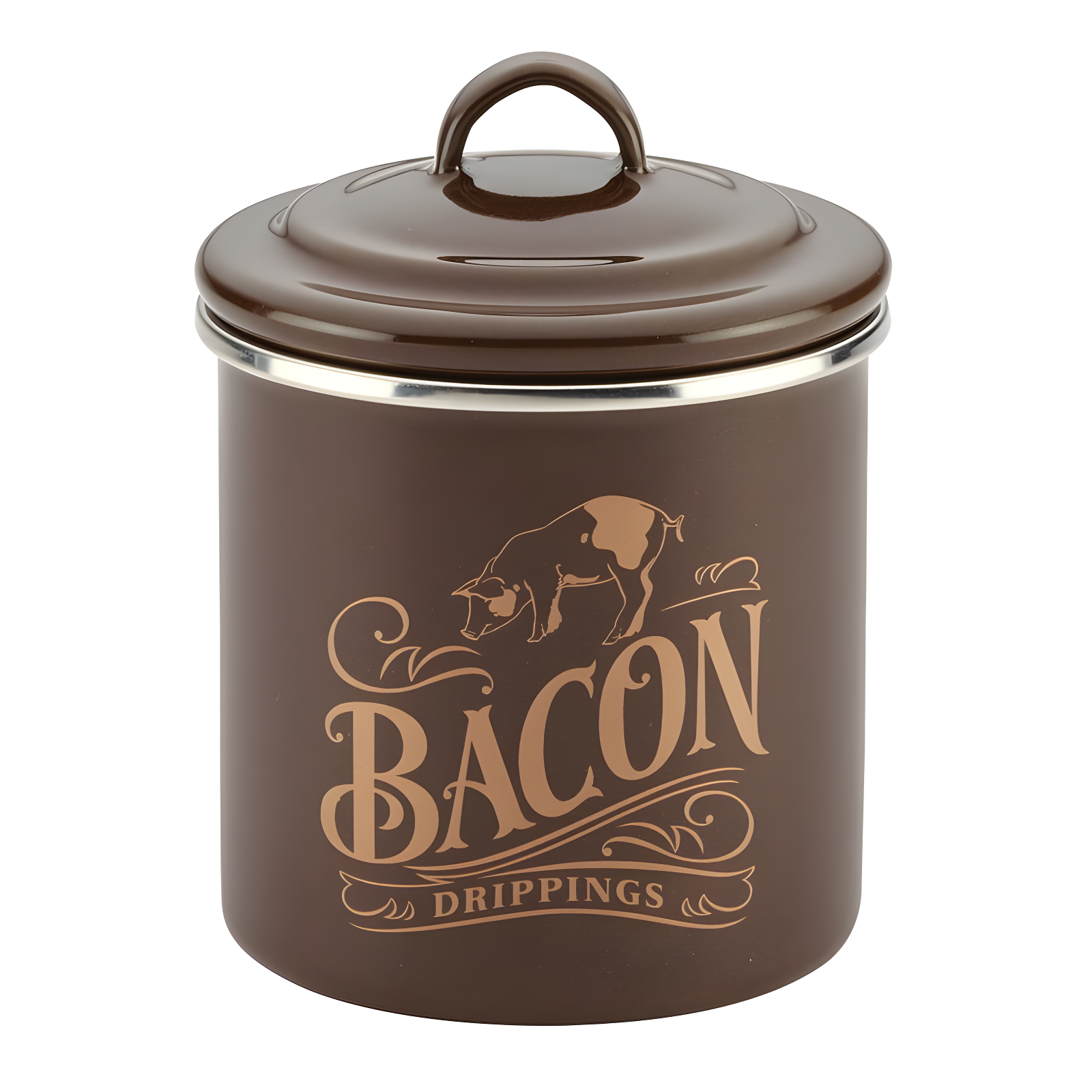 Ayesha Curry Ayesha Curry Enamel on Steel Bacon Grease Can, 4-Inch x 4-Inch