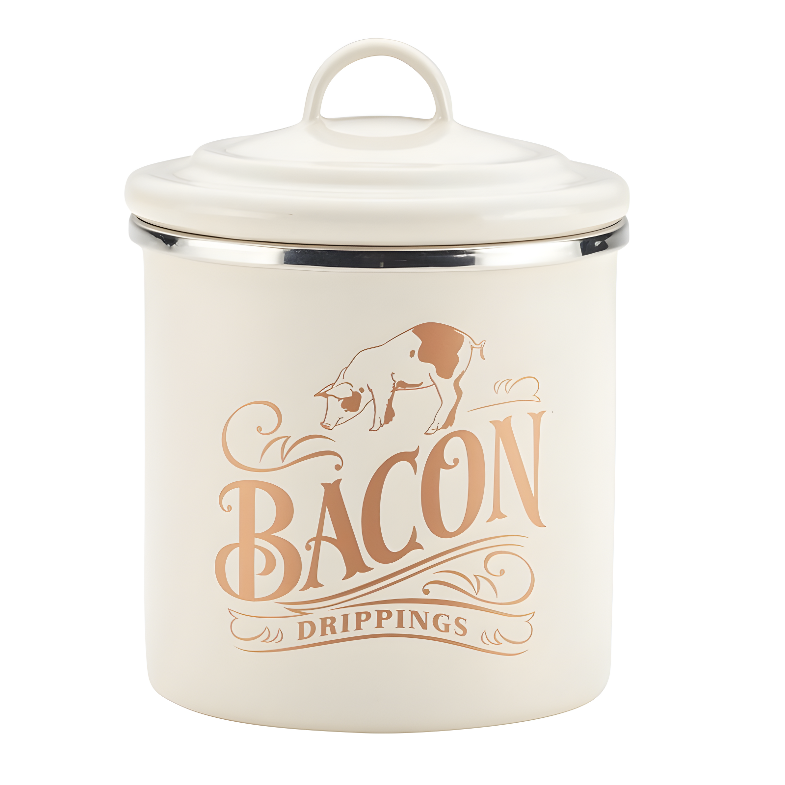 Ayesha Curry Ayesha Curry Enamel on Steel Bacon Grease Can, 4-Inch x 4-Inch