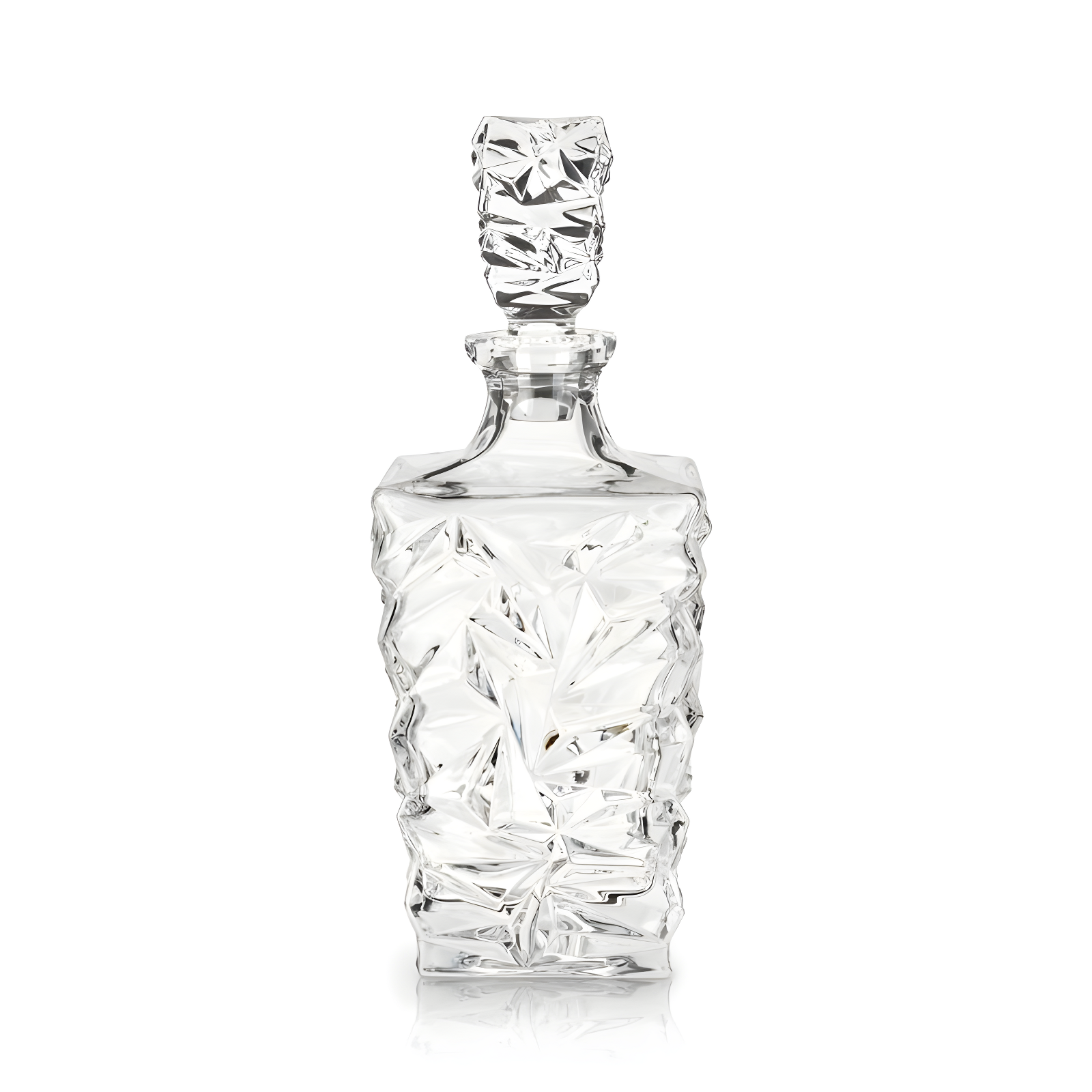 Viski Prism Crystal Whiskey Decanter