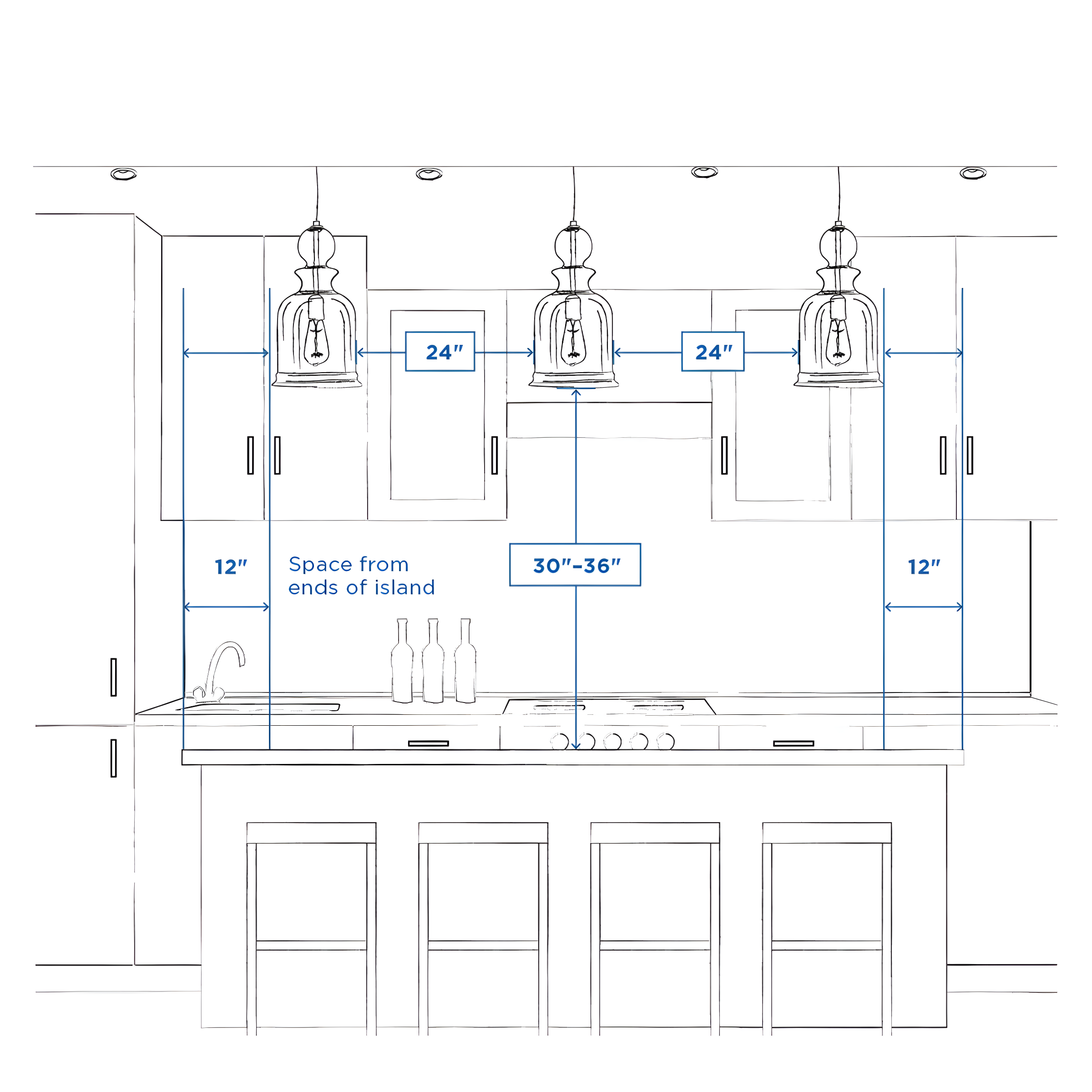 Joy Collection Nine-Light, Two-Tier Chandelier