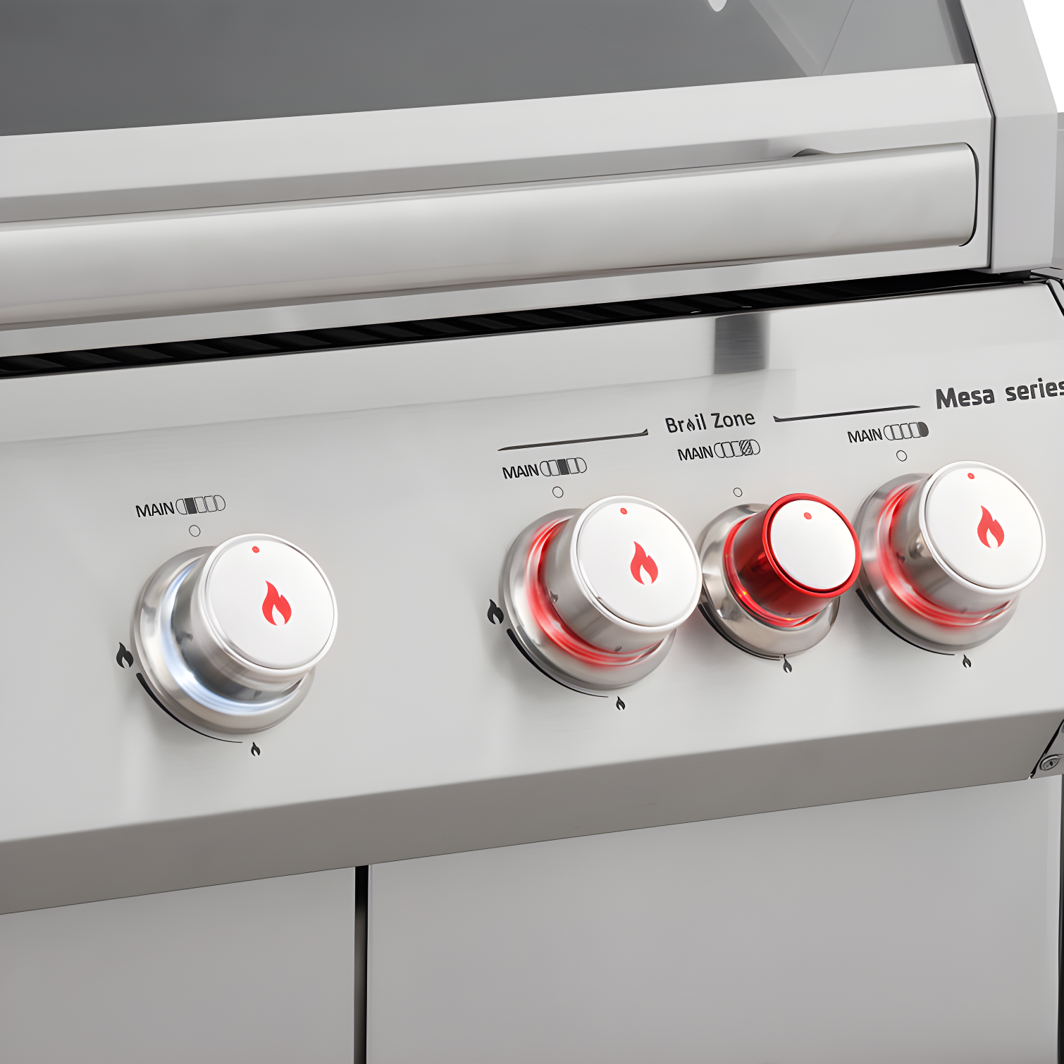 Monument Grills Mesa 415BZ,4-Burner Liquid Propane Infrared Gas Grill with Side Burner and Cabinet, 62,000 BTU – Perfect for Family BBQs