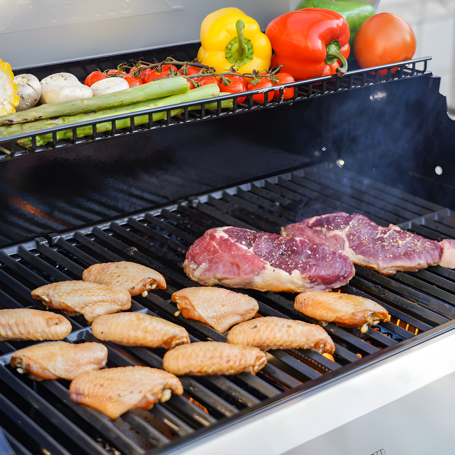 Monument Grills Mesa 415BZ,4-Burner Liquid Propane Infrared Gas Grill with Side Burner and Cabinet, 62,000 BTU – Perfect for Family BBQs