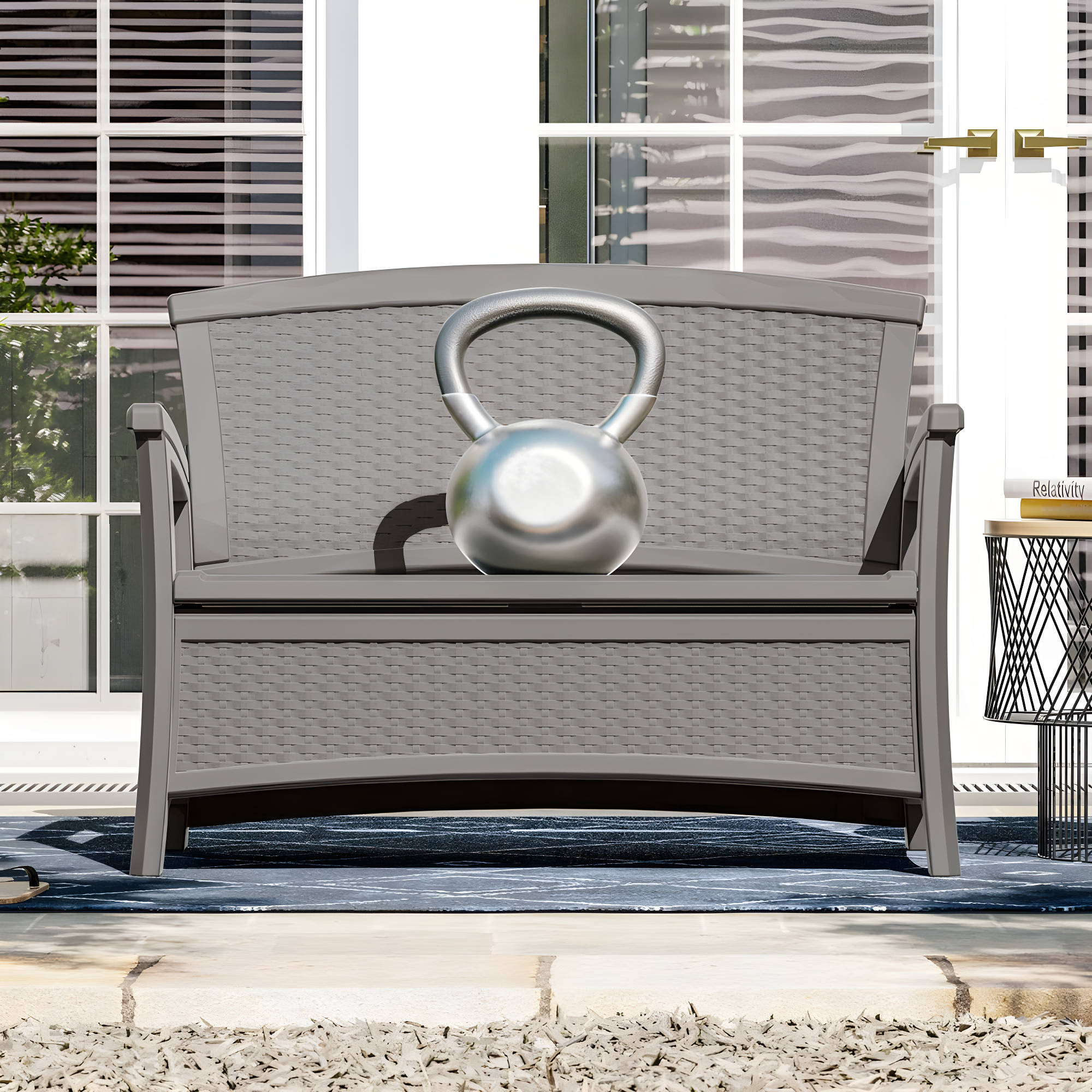 Suncast Elements 47'' Resin Outdoor Loveseat